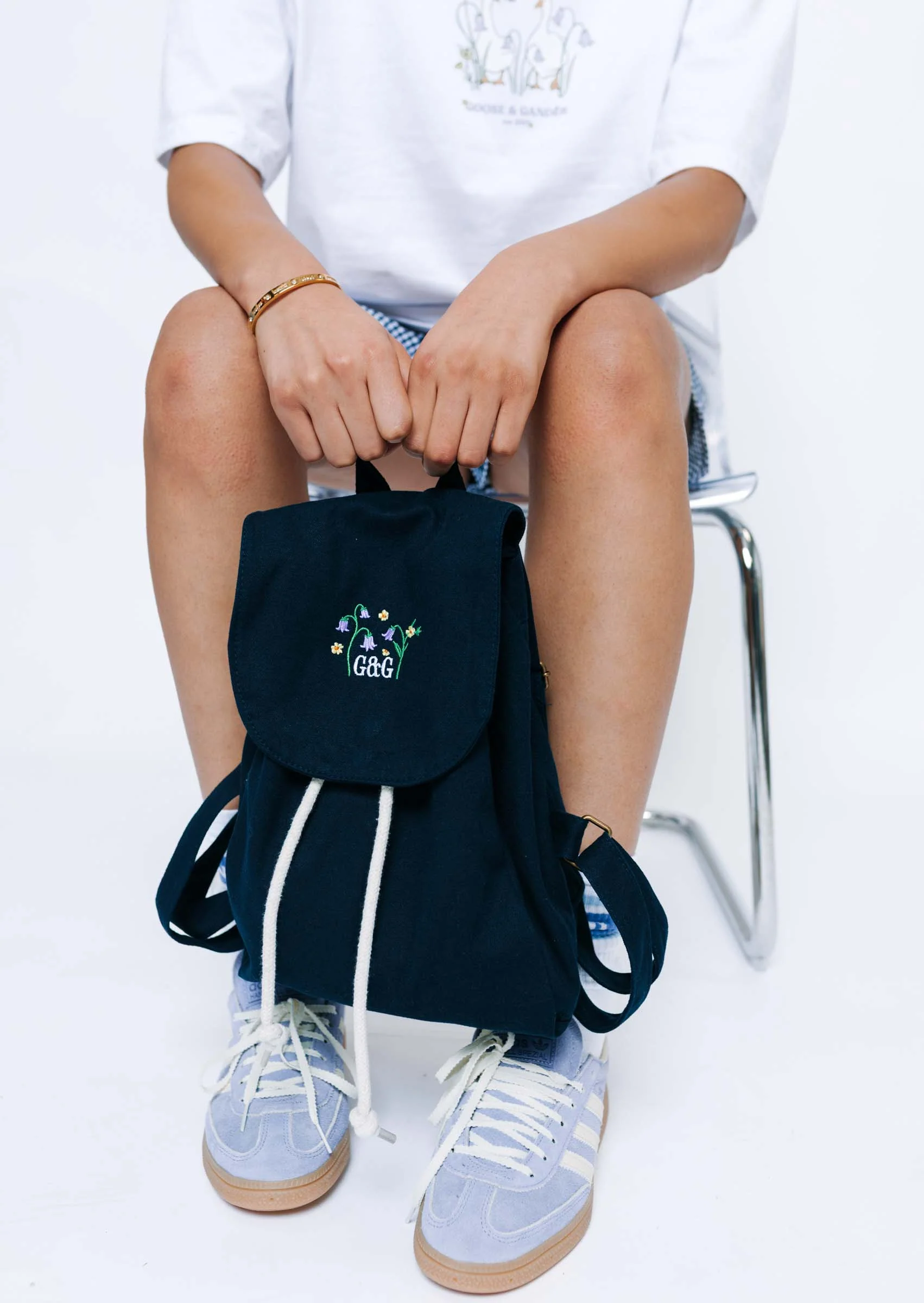 Bluebell Mini Rucksack - Navy - Image 3