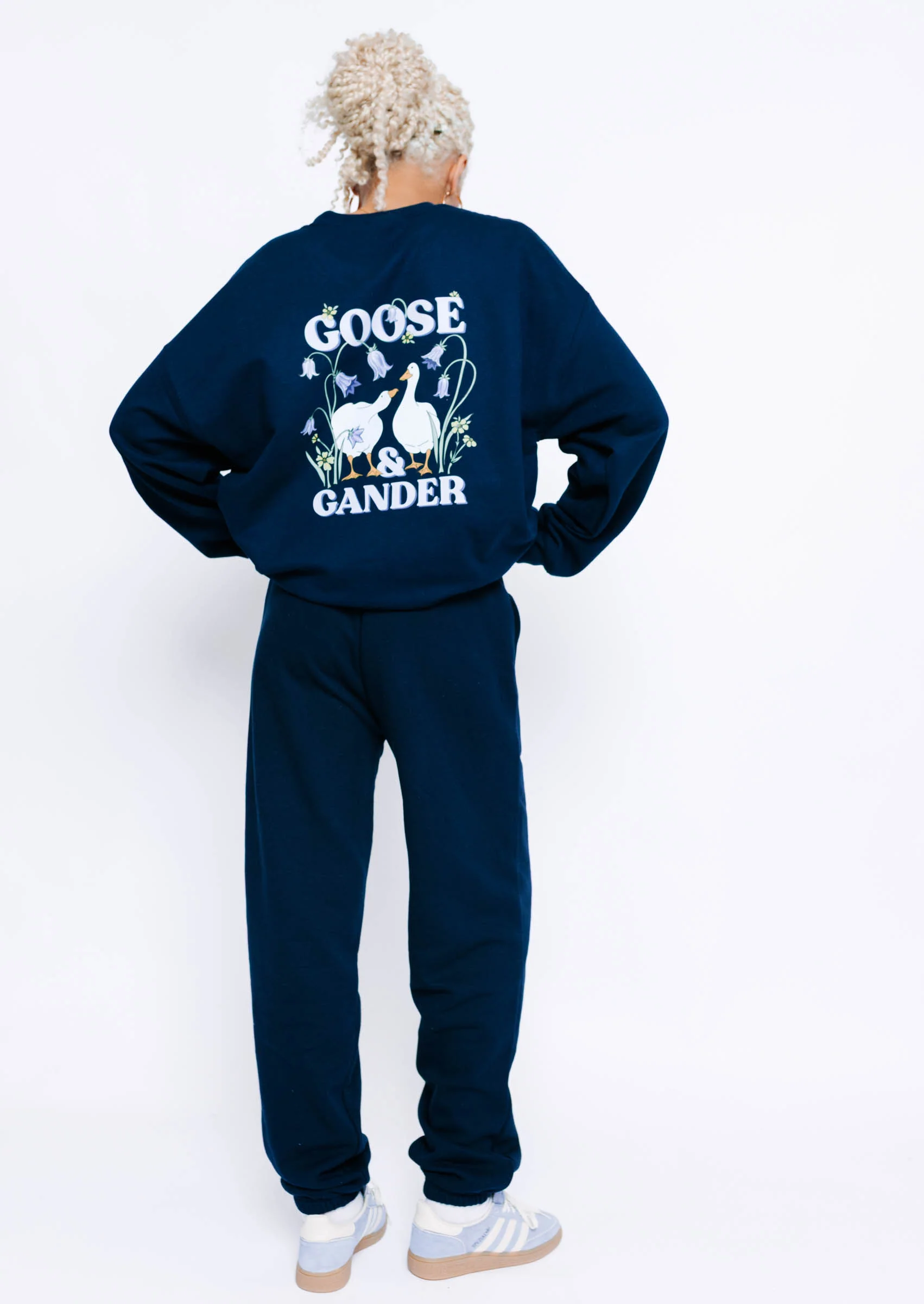 Bluebell Printed Sweatshirt - Navy - Image 6