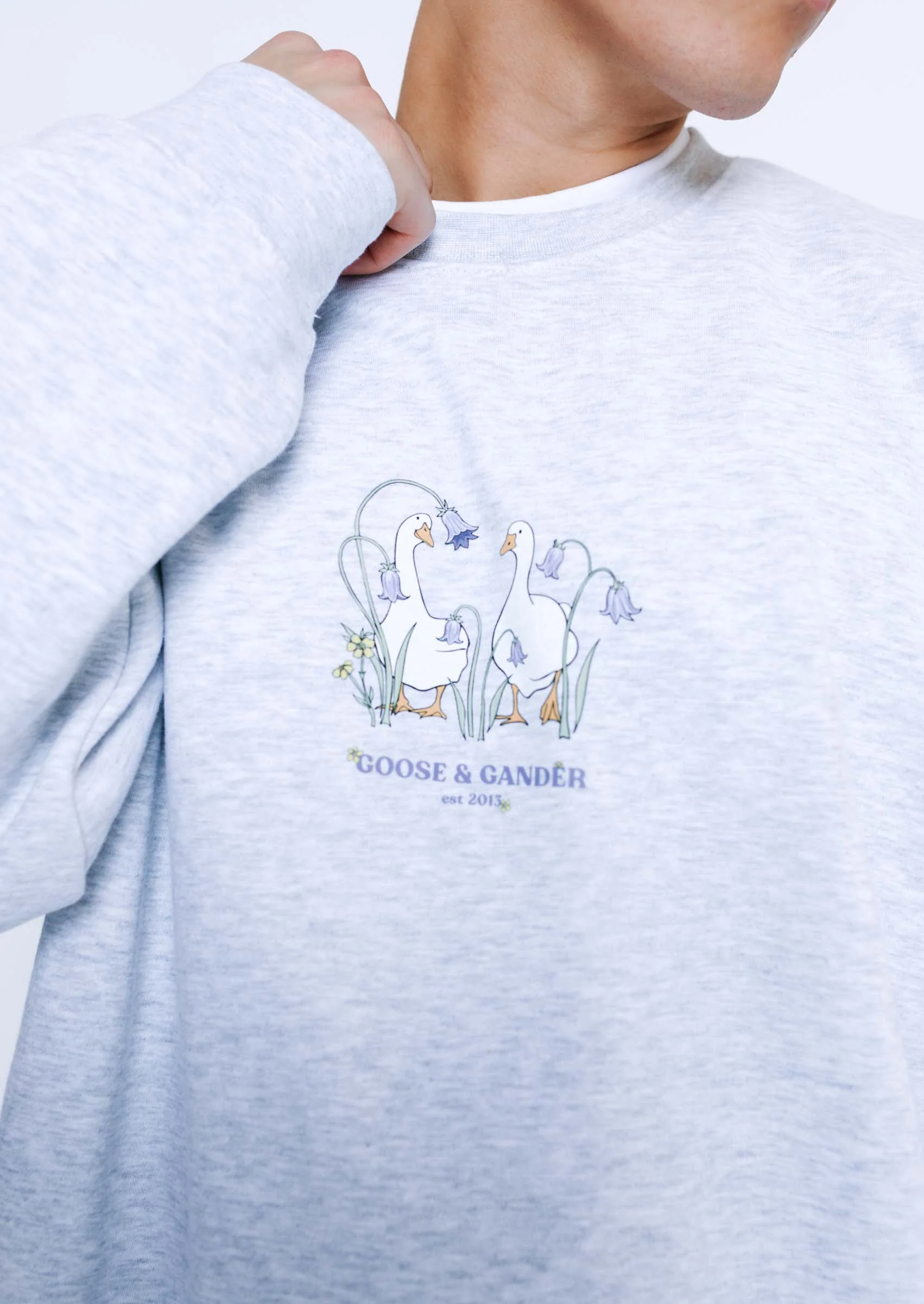 Bluebell Sweatshirt - Ash Grey - Image 2