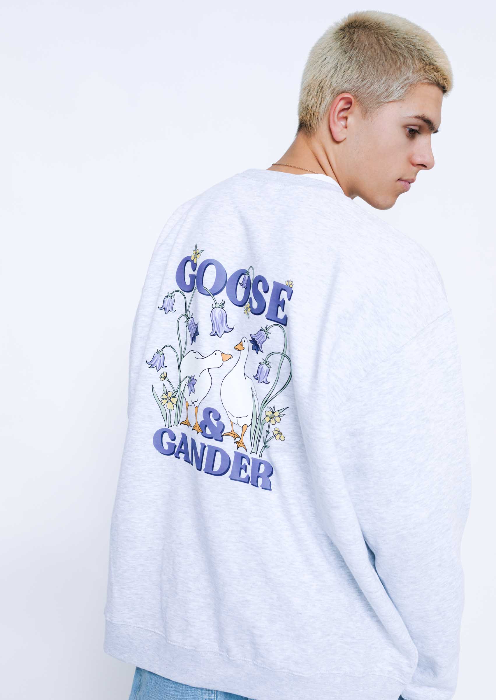 Bluebell Sweatshirt - Ash Grey - Image 5