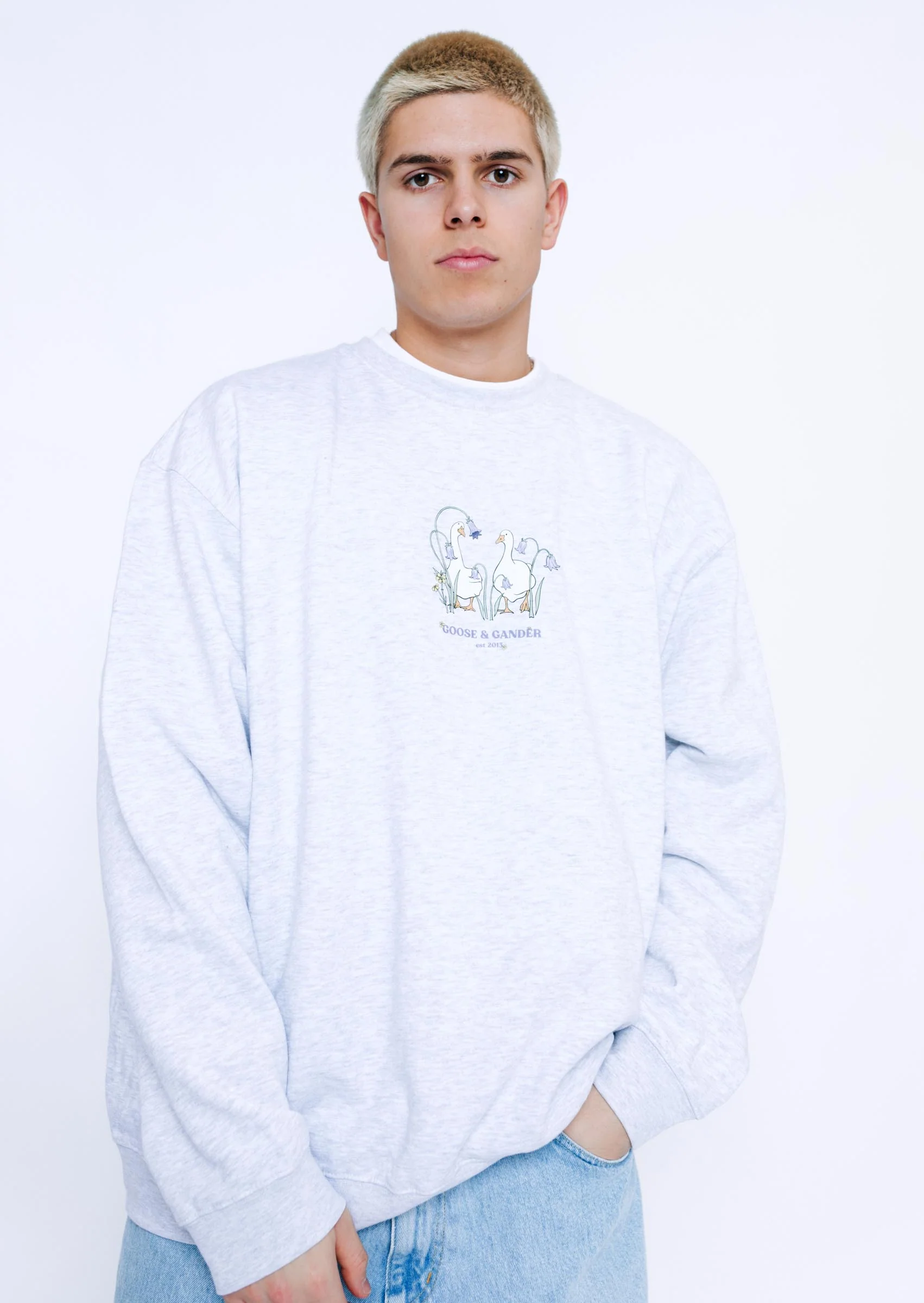 Bluebell Sweatshirt - Ash Grey - Image 6