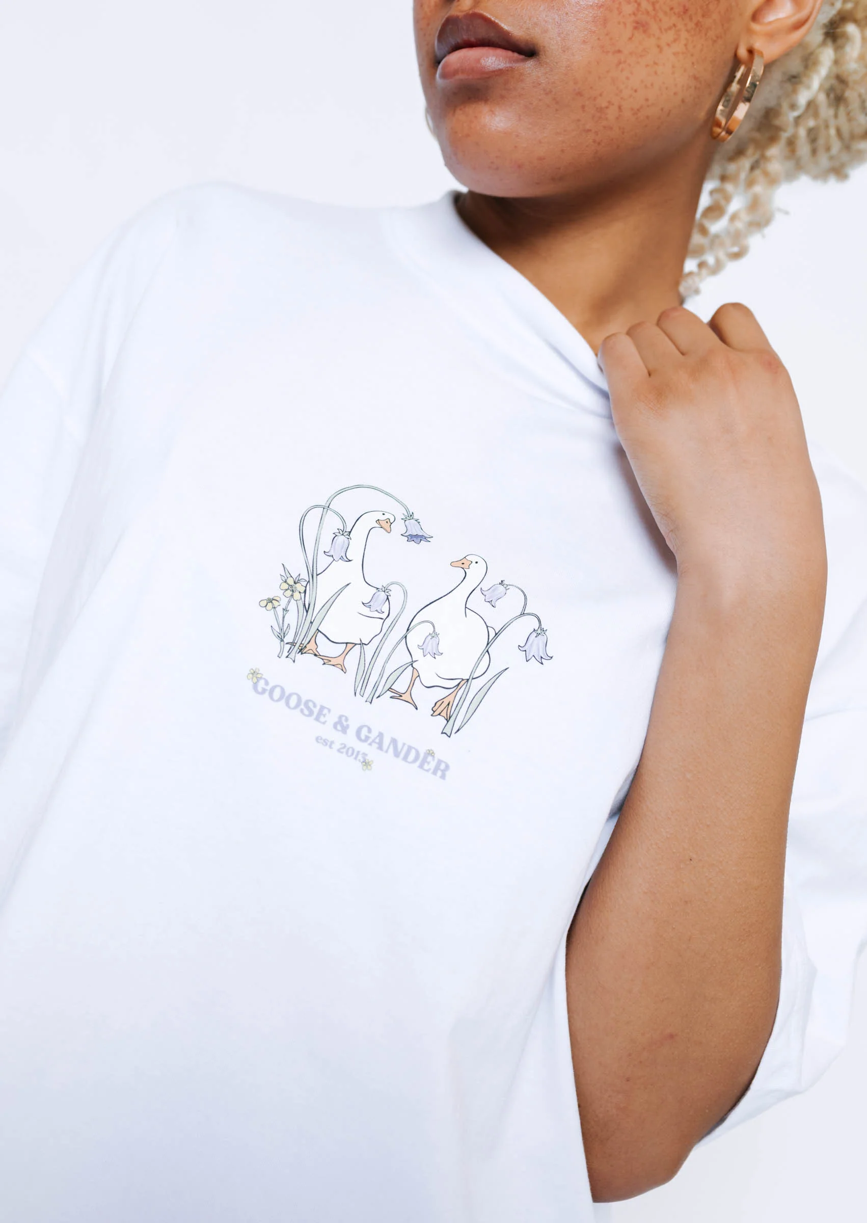 Bluebell Boxy Tee - White - Image 3
