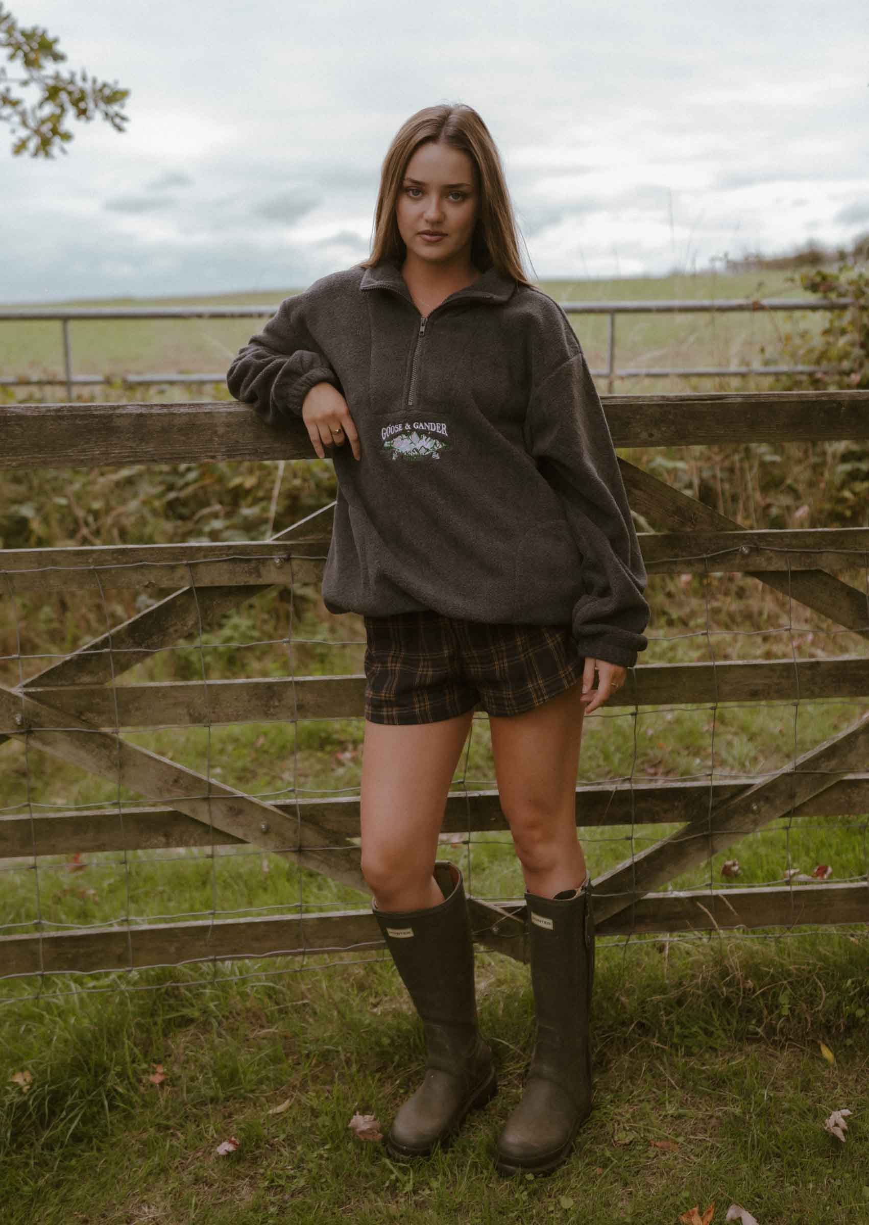 Mountain 1/4 Zip Fleece - Charcoal - Image 6