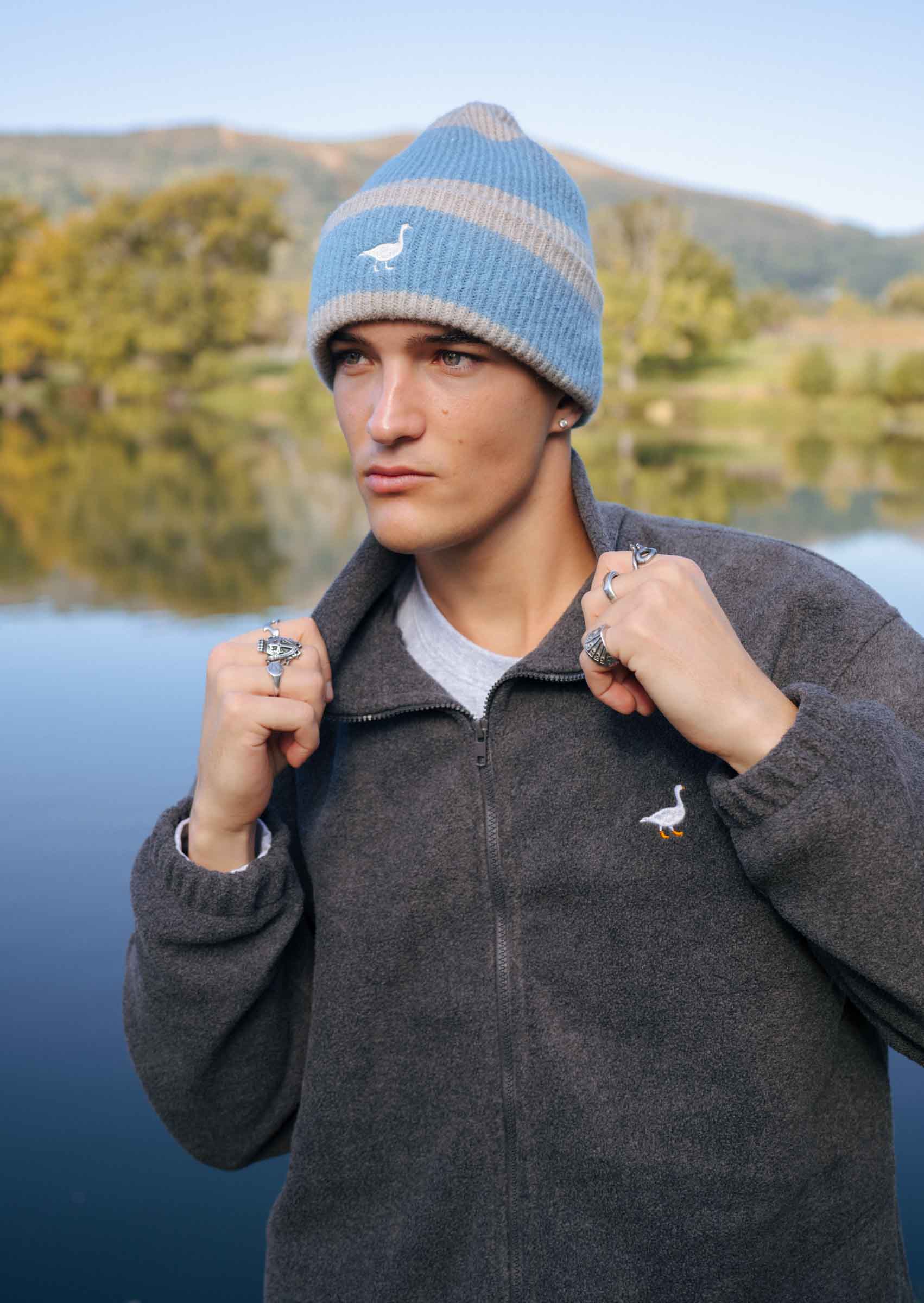 Goose Full Zip Fleece - Charcoal - Image 8