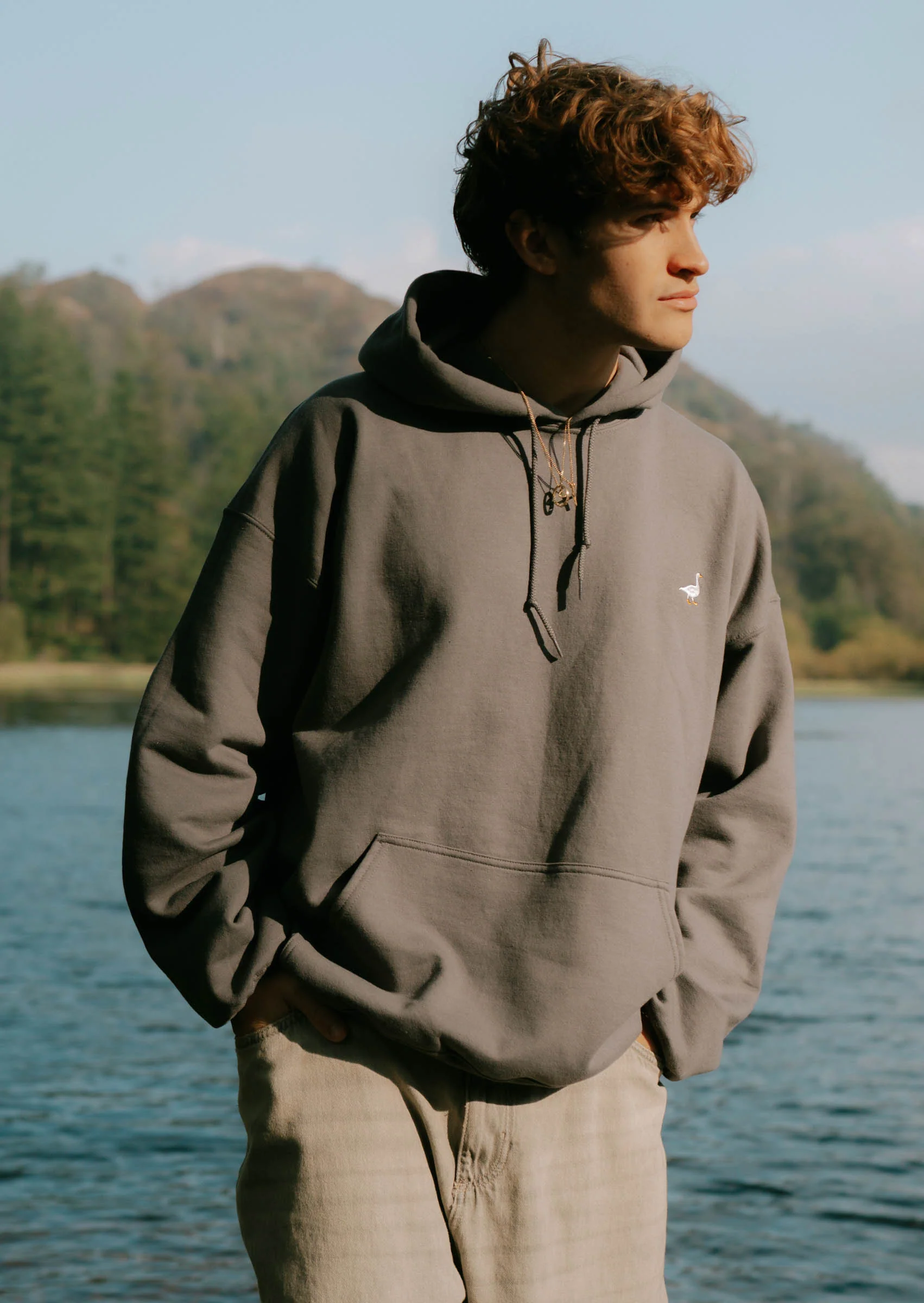 Goose Hood - Charcoal - Image 3