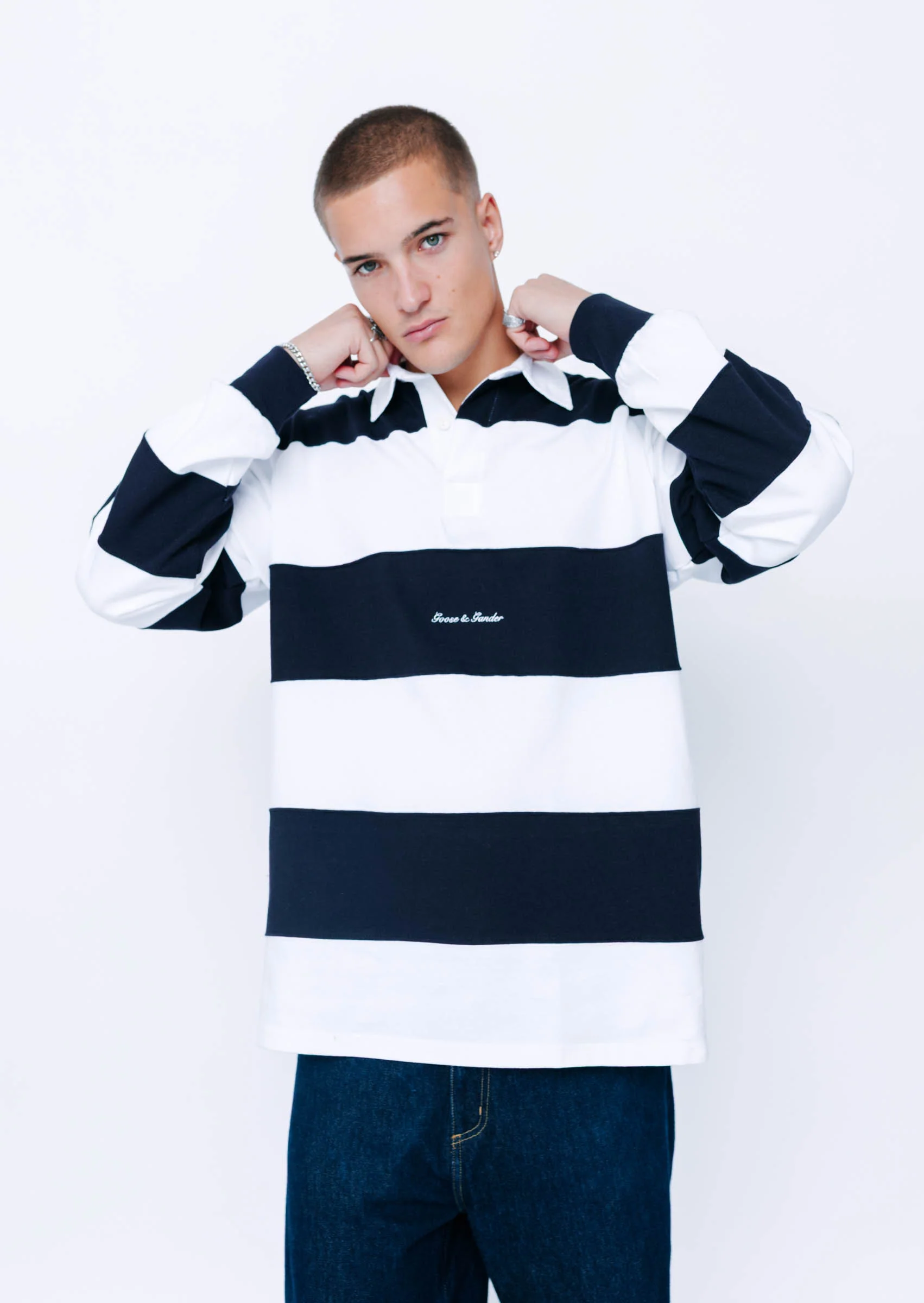 Rugby Shirt - Navy - Image 12