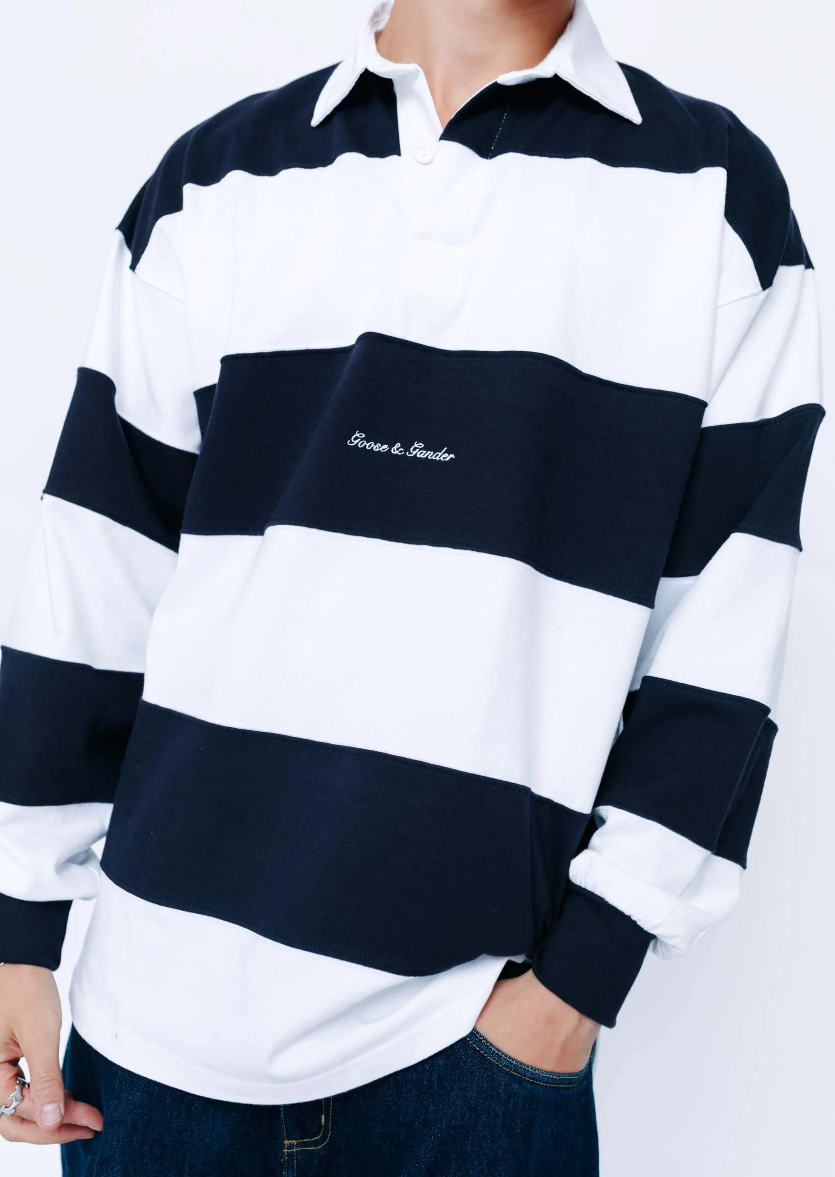 Rugby Shirt - Navy - Image 14