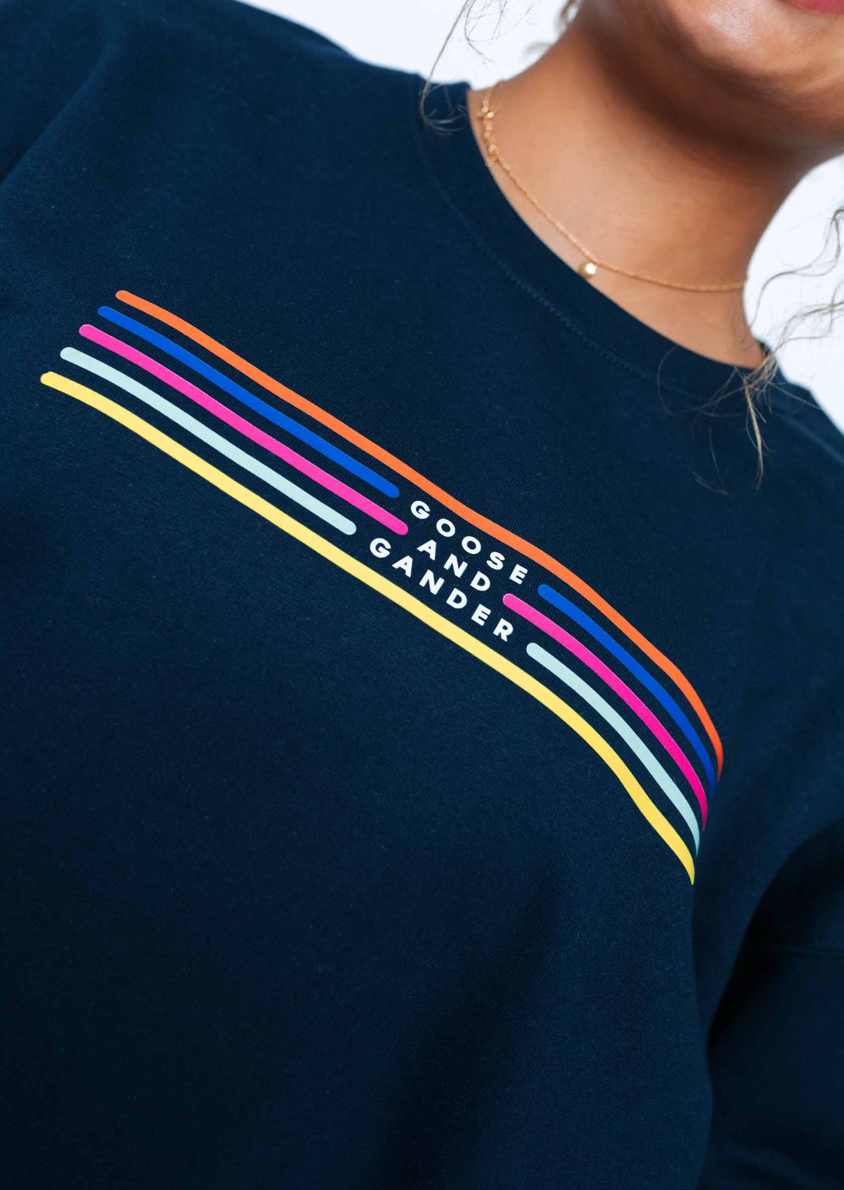Colourful Lino Sweat - Navy - Image 5