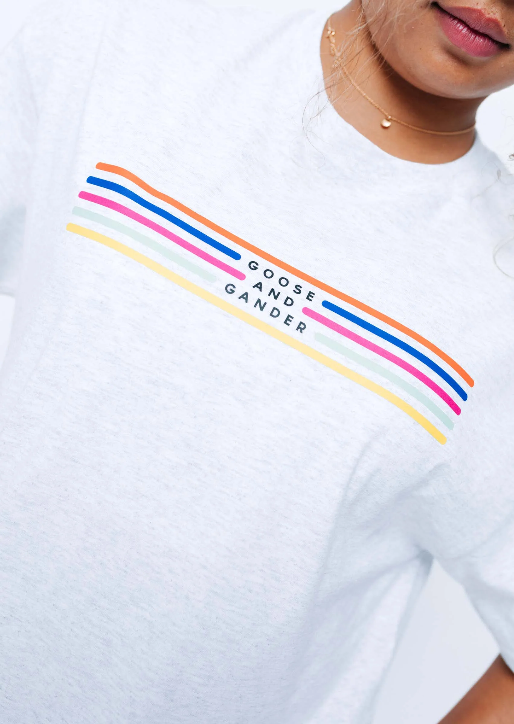 Colourful Lino Tee - Ash - Image 3