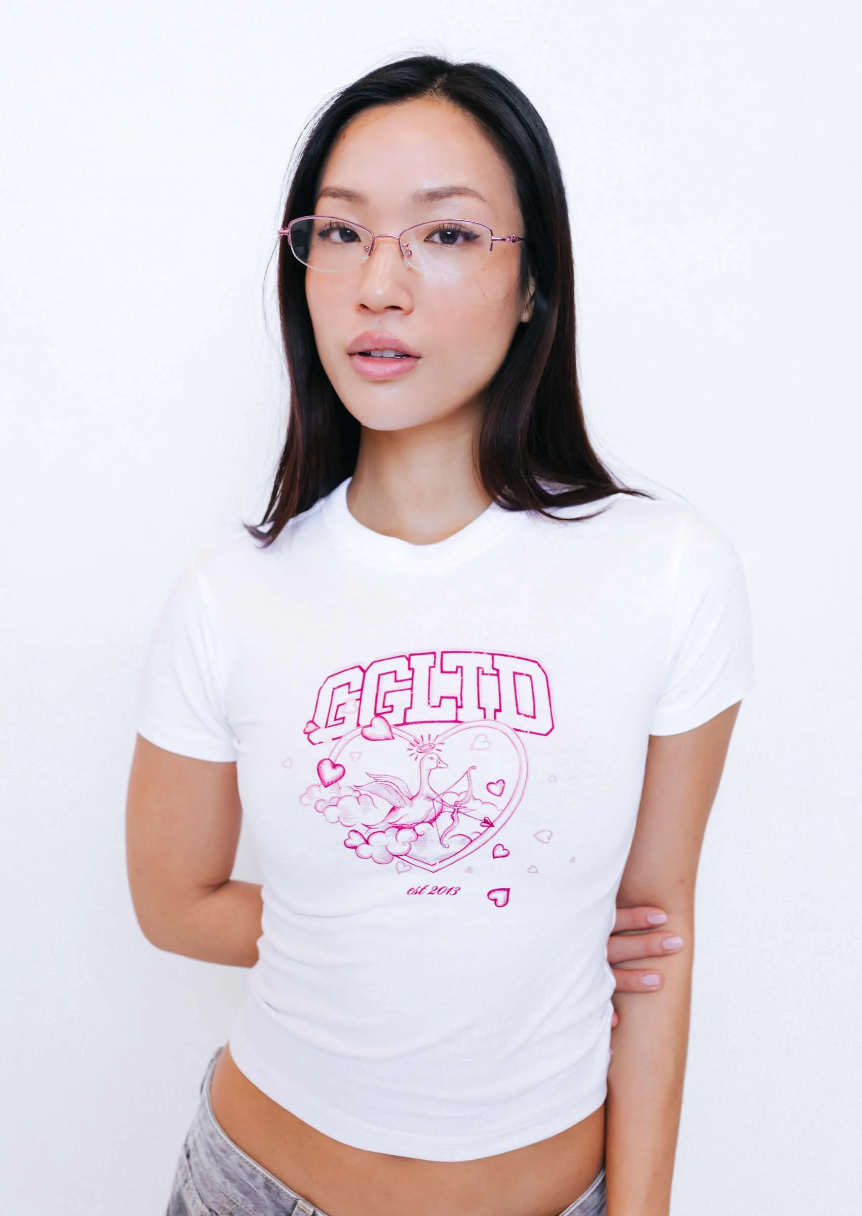 Cupid Baby Tee - White - Image 6