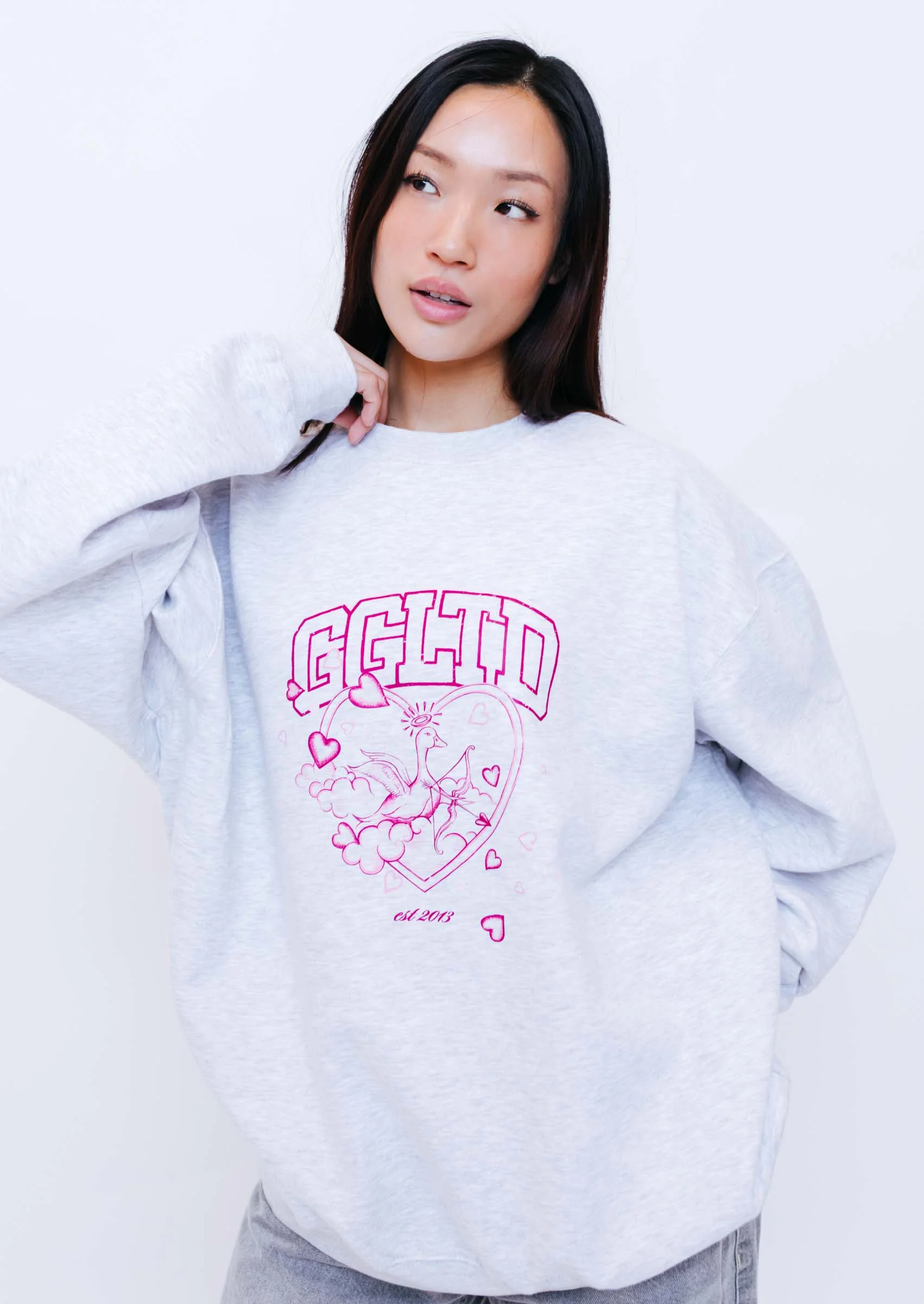 Cupid Sweatshirt - Ash Grey - Image 3