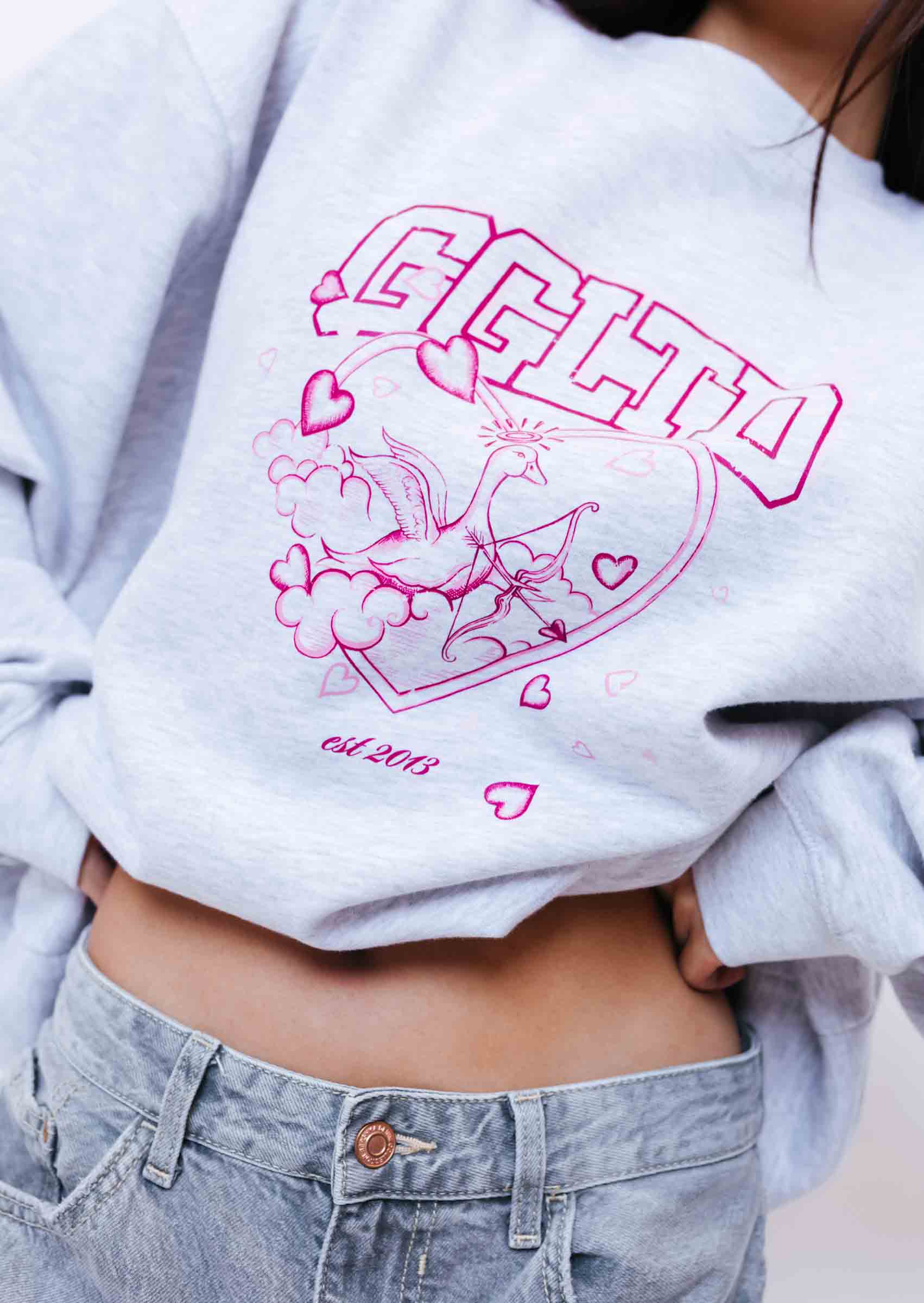 Cupid Sweatshirt - Ash Grey - Image 6