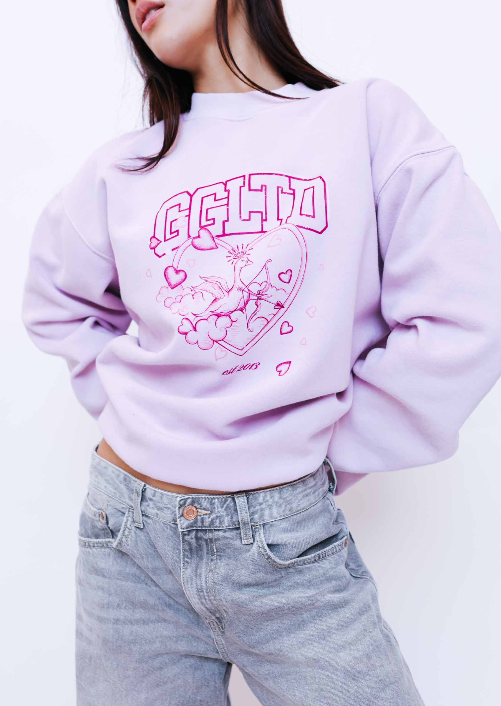 Cupid Sweatshirt - Baby Pink - Image 3