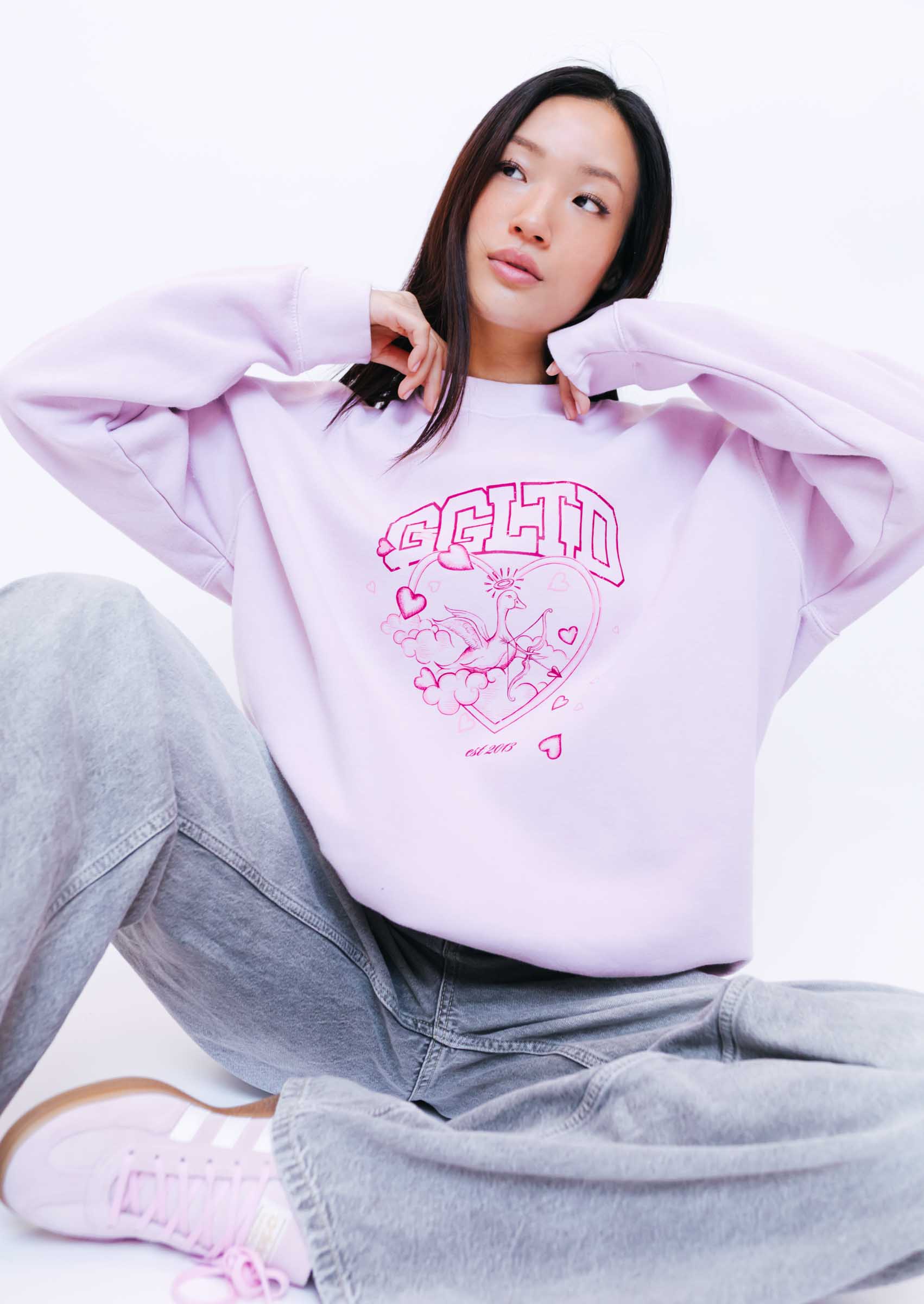 Cupid Sweatshirt - Baby Pink - Image 6