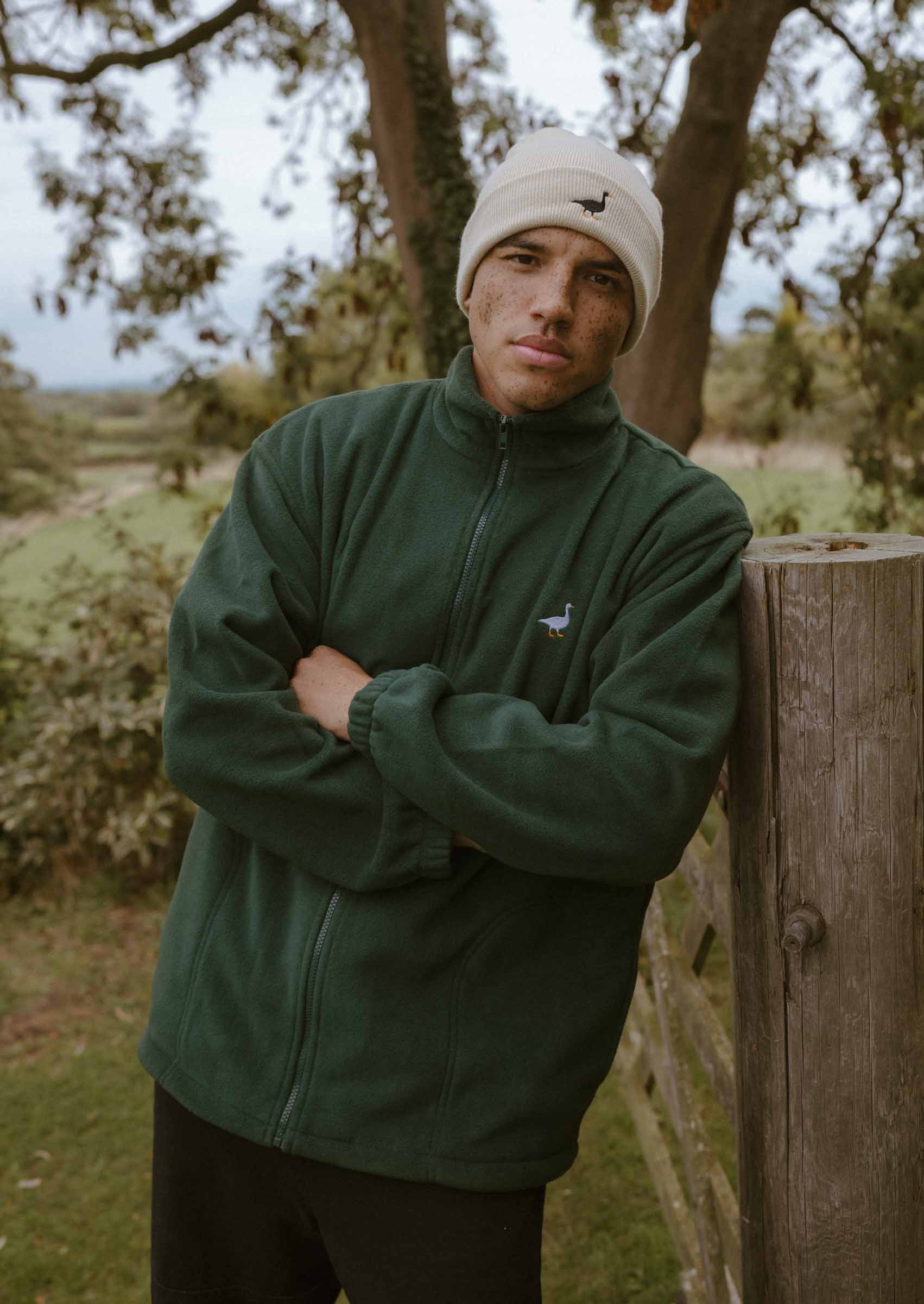 Goose Full Zip Fleece - Forest Green - Image 5