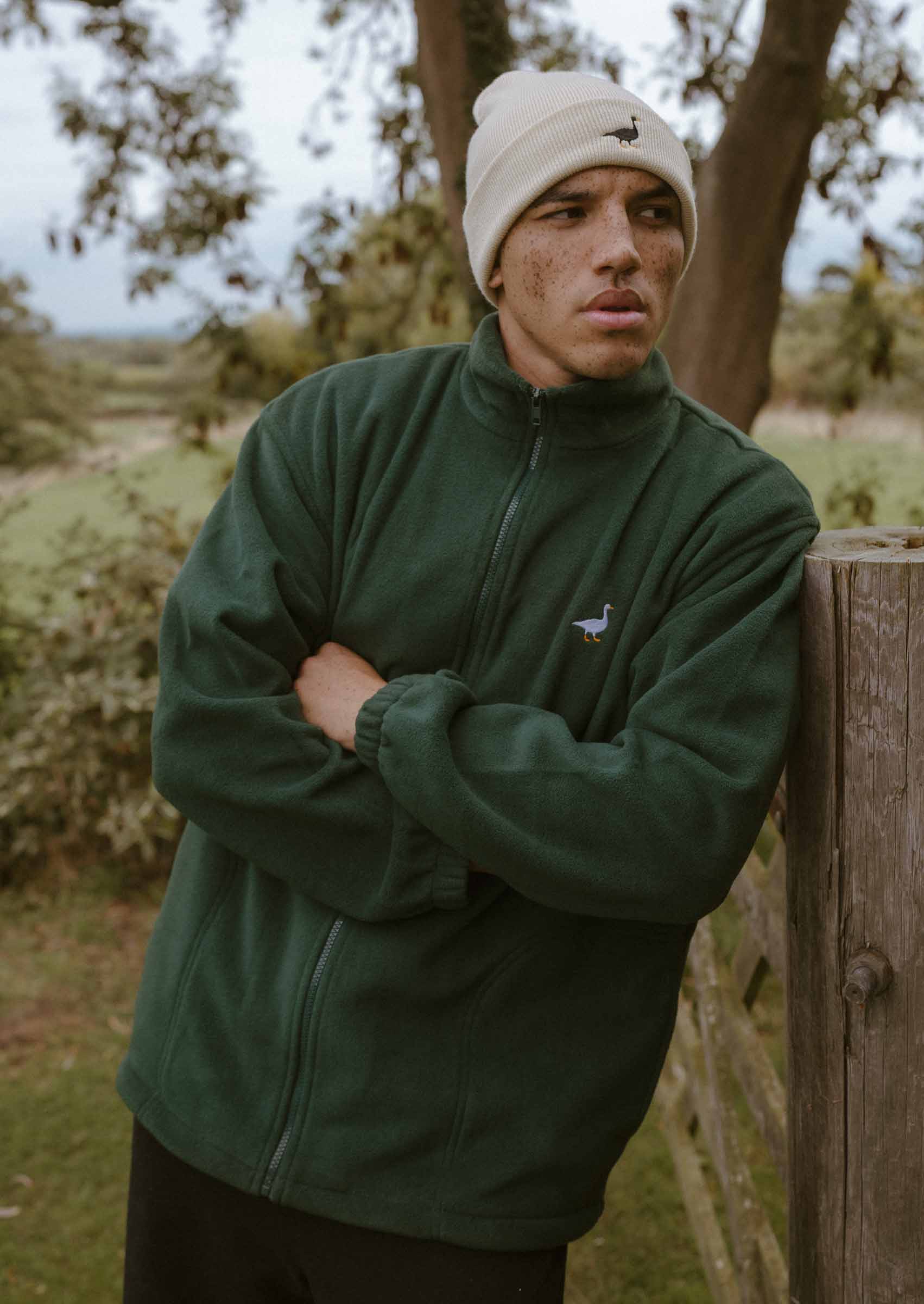 Goose Full Zip Fleece - Forest Green - Image 8