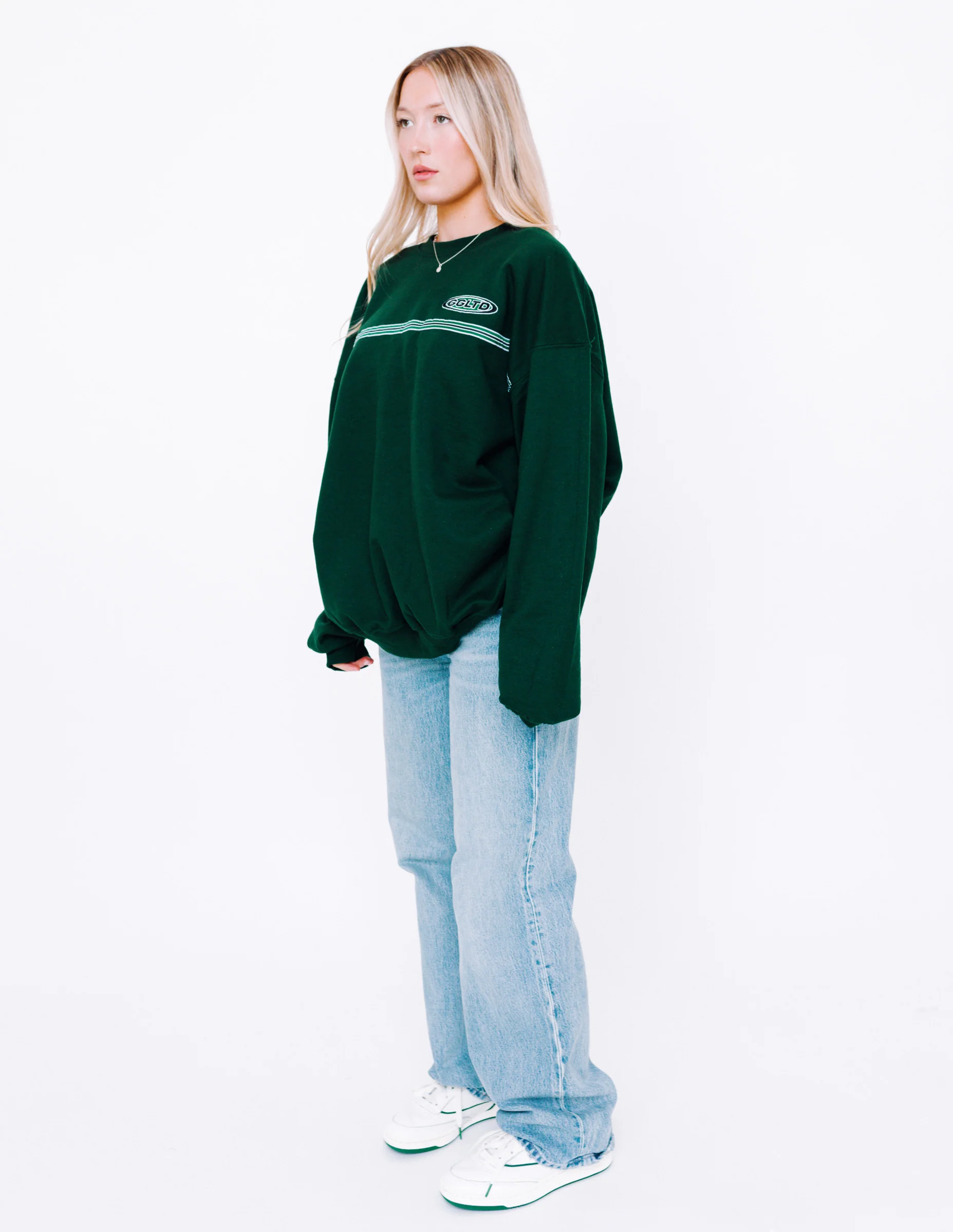 Goose League Ribbon Sweat - Forest Green - Image 6