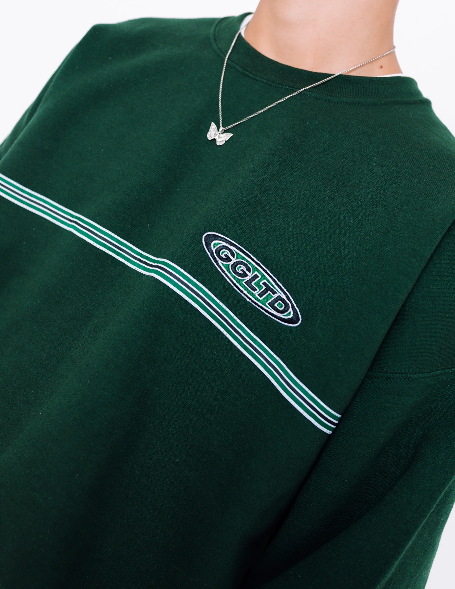 Goose League Ribbon Sweat - Forest Green - Image 8