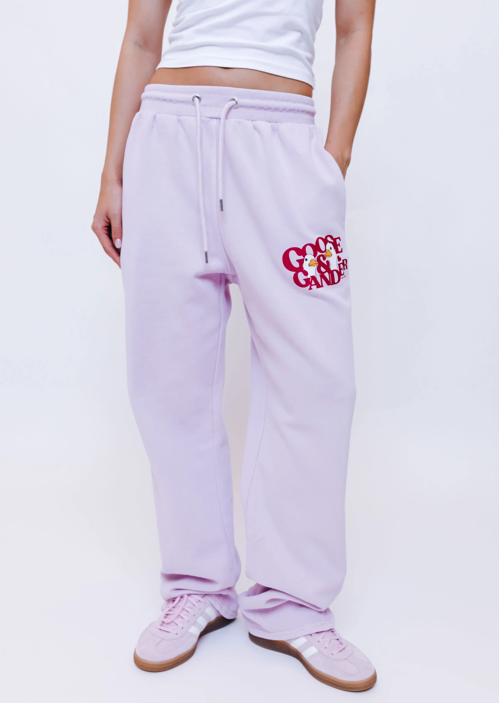 Gambit Straight Leg Joggers - Baby Pink