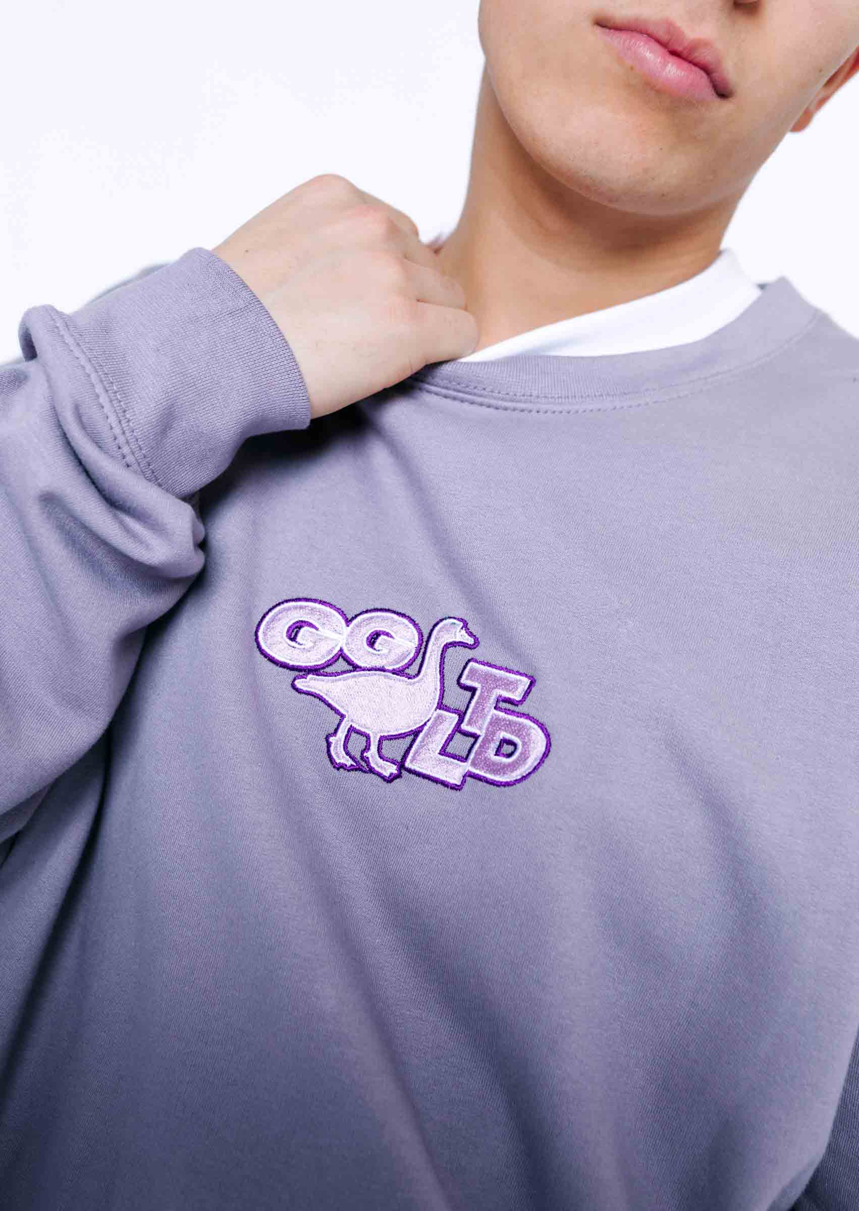 GGLTD Embroidered Sweatshirt - Dusty Lilac - Image 7