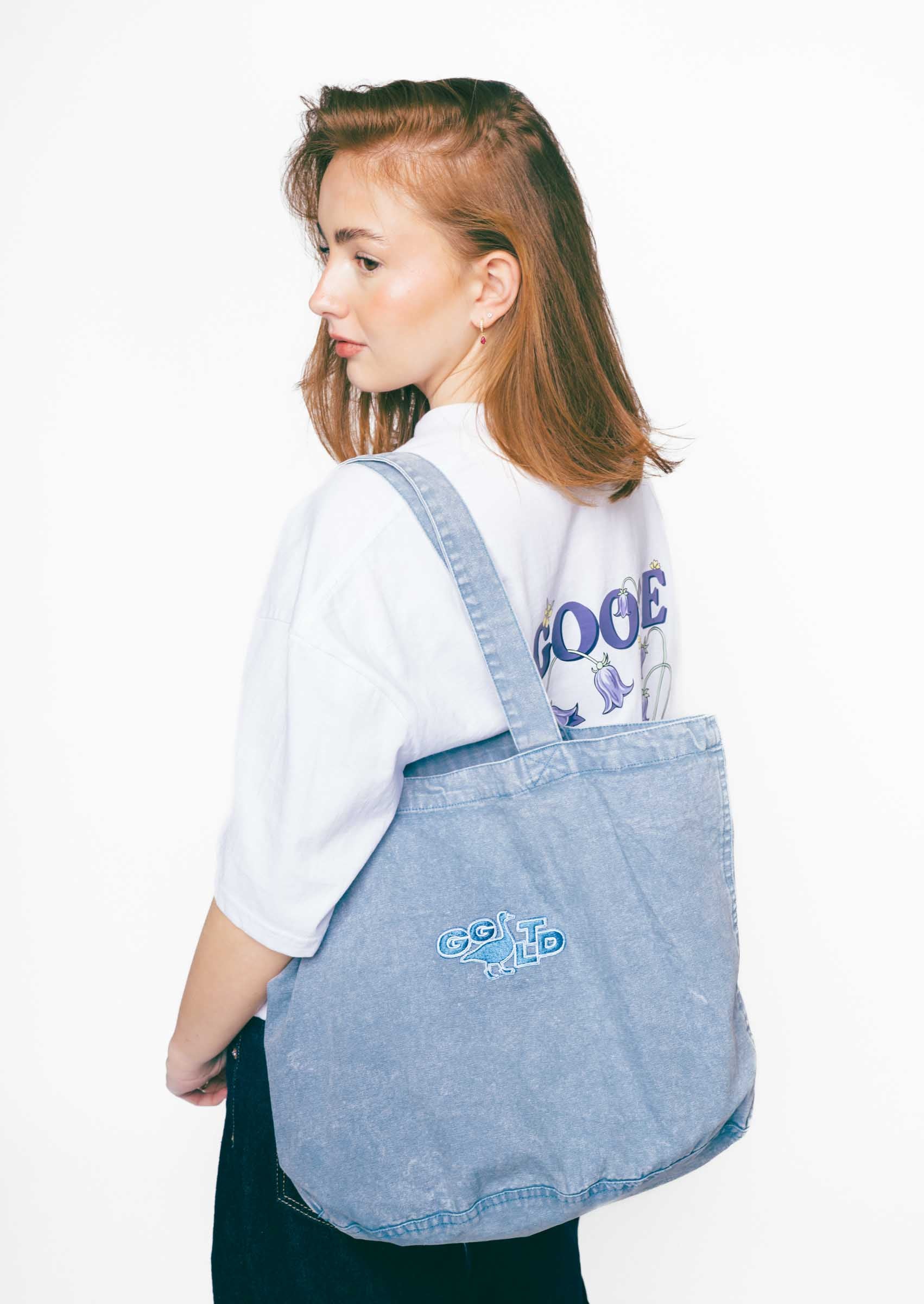 GGLTD Tote Bag - Washed Blue - Image 4