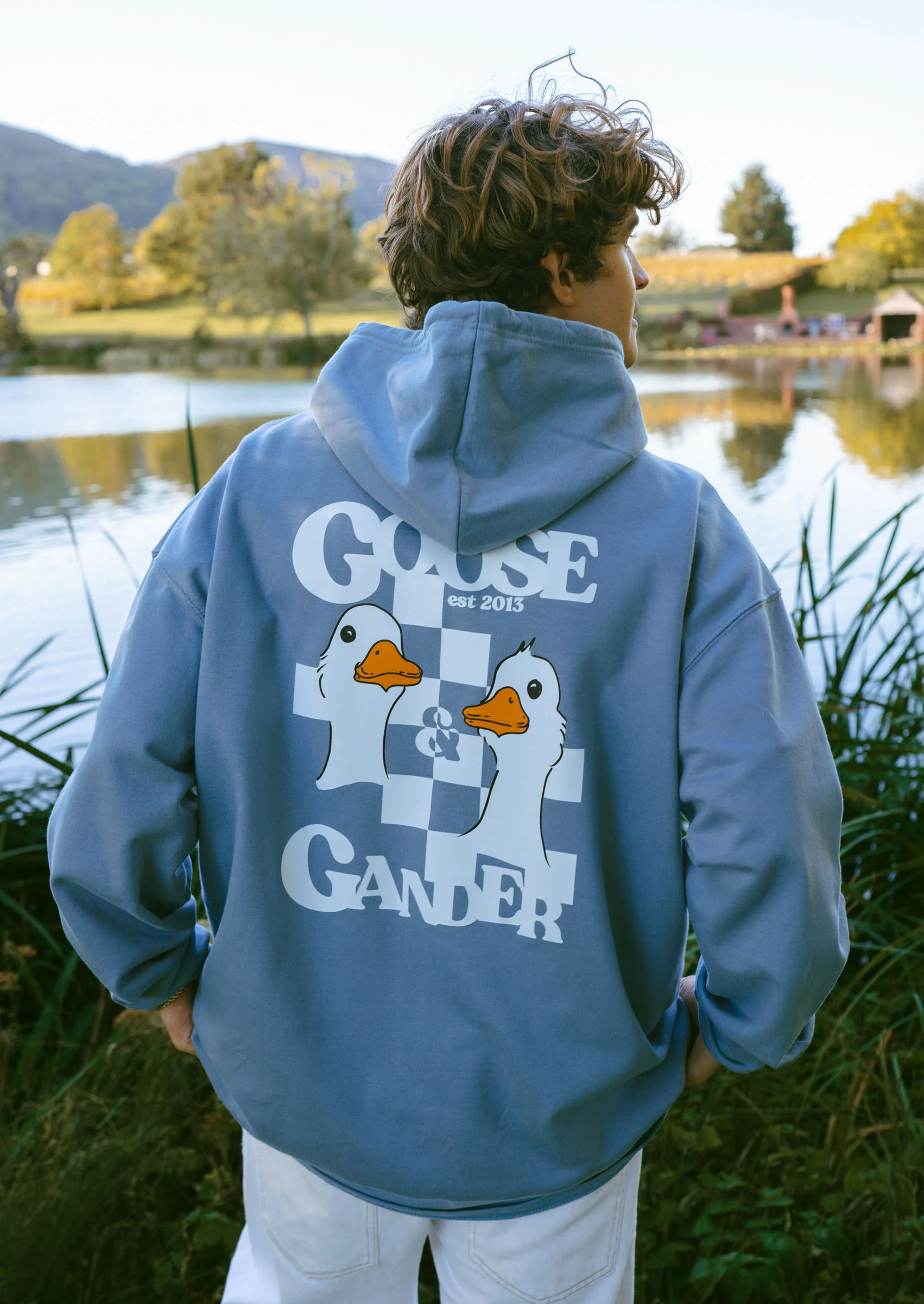 Goose Gambit Hoodie - Dusky Blue