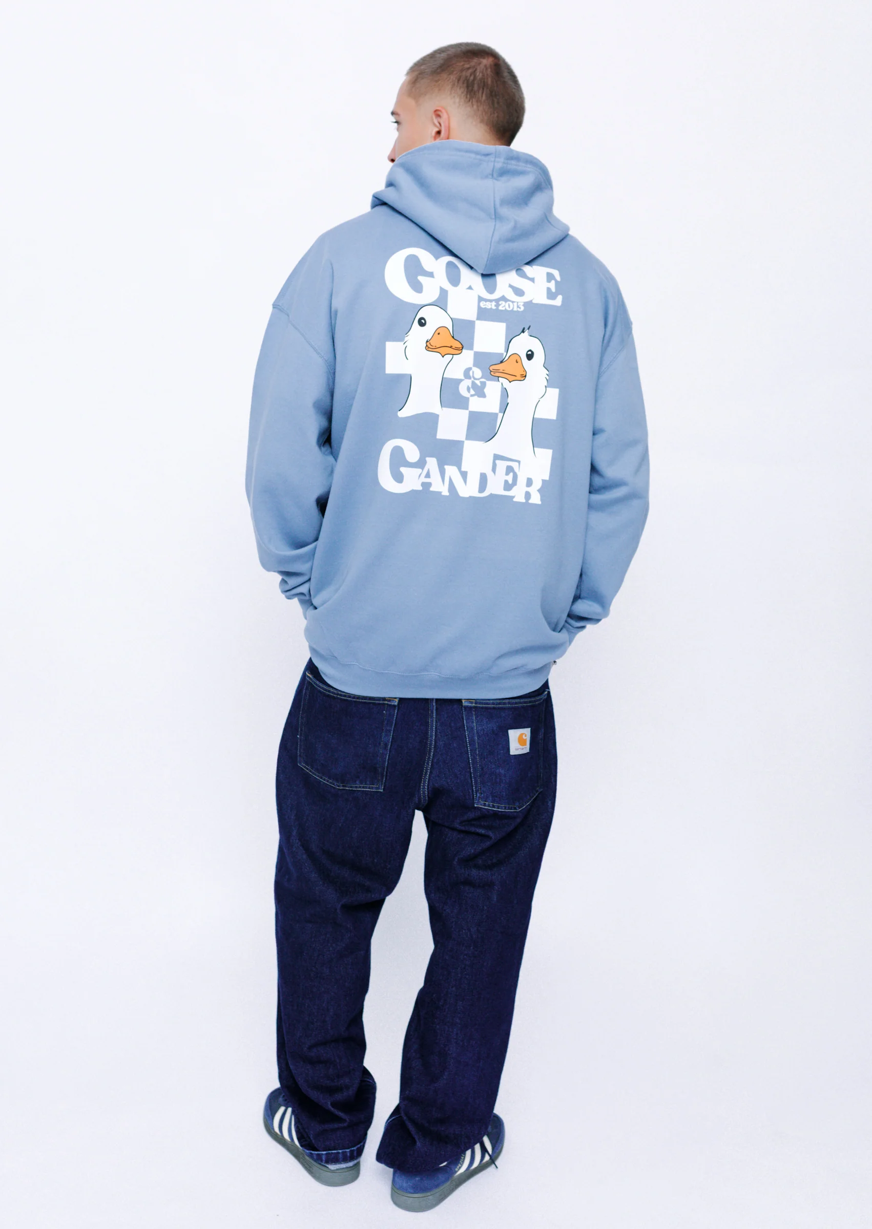 Goose Gambit Hoodie - Dusky Blue - Image 10