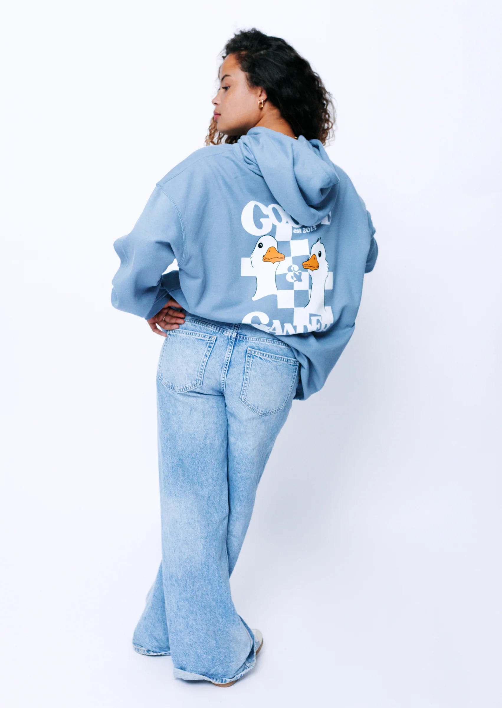 Goose Gambit Hoodie - Dusky Blue - Image 7