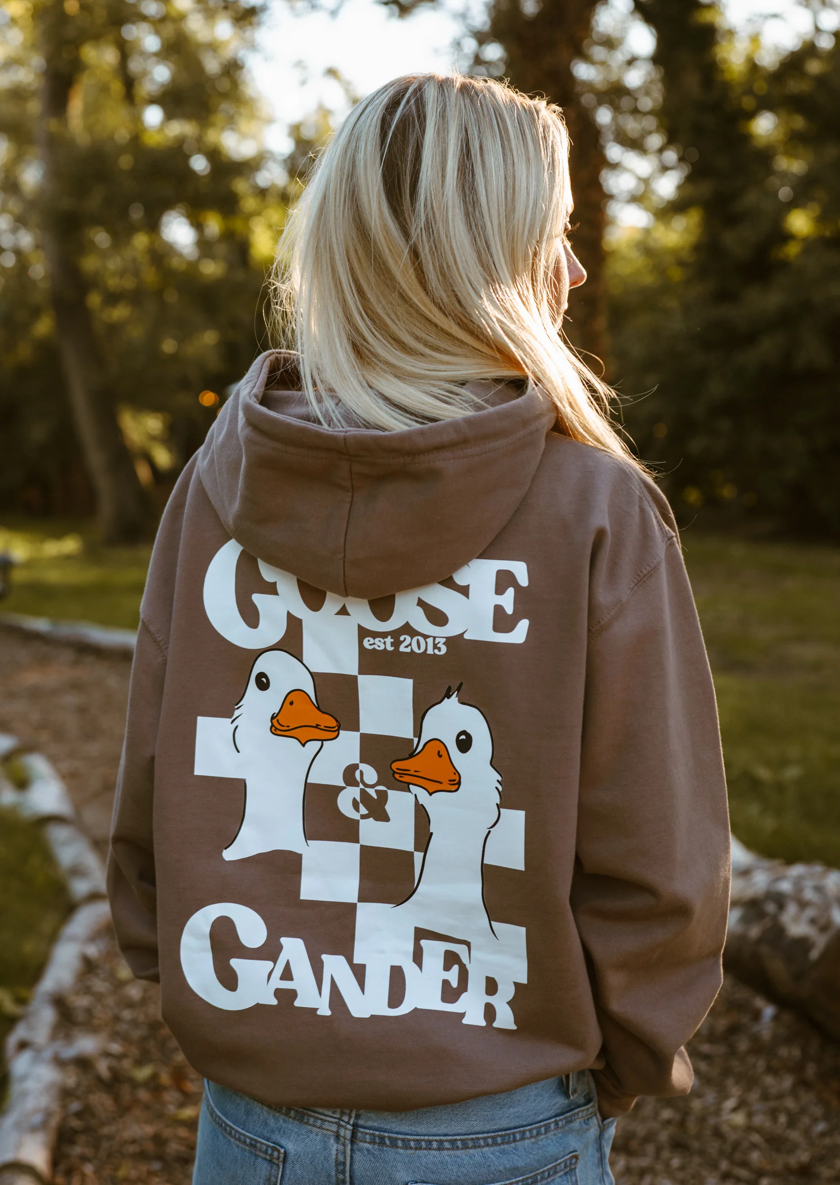 Goose Gambit Hoodie - Mocha - Image 3