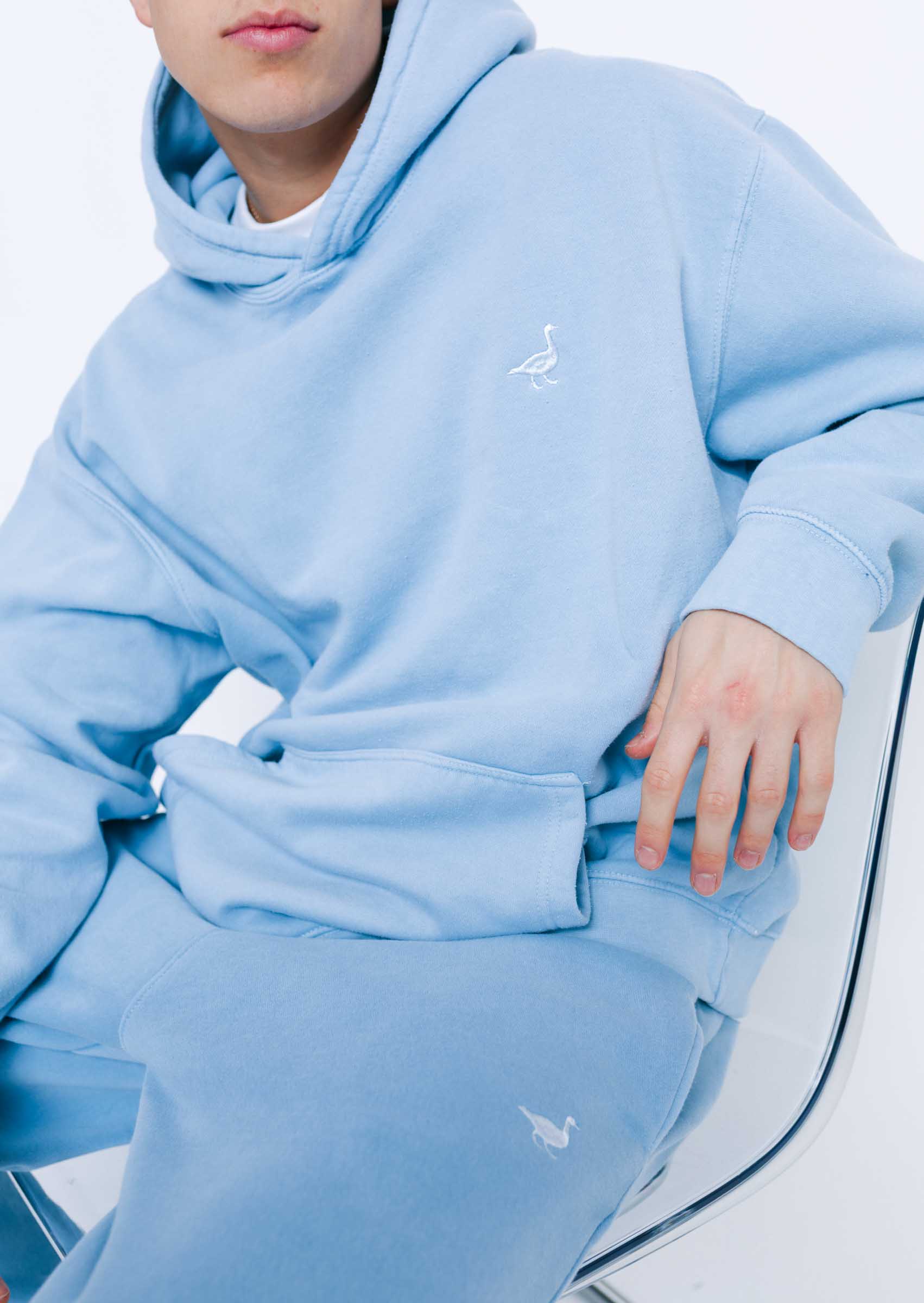 Goose Hoodie - Washed Blue - Image 12