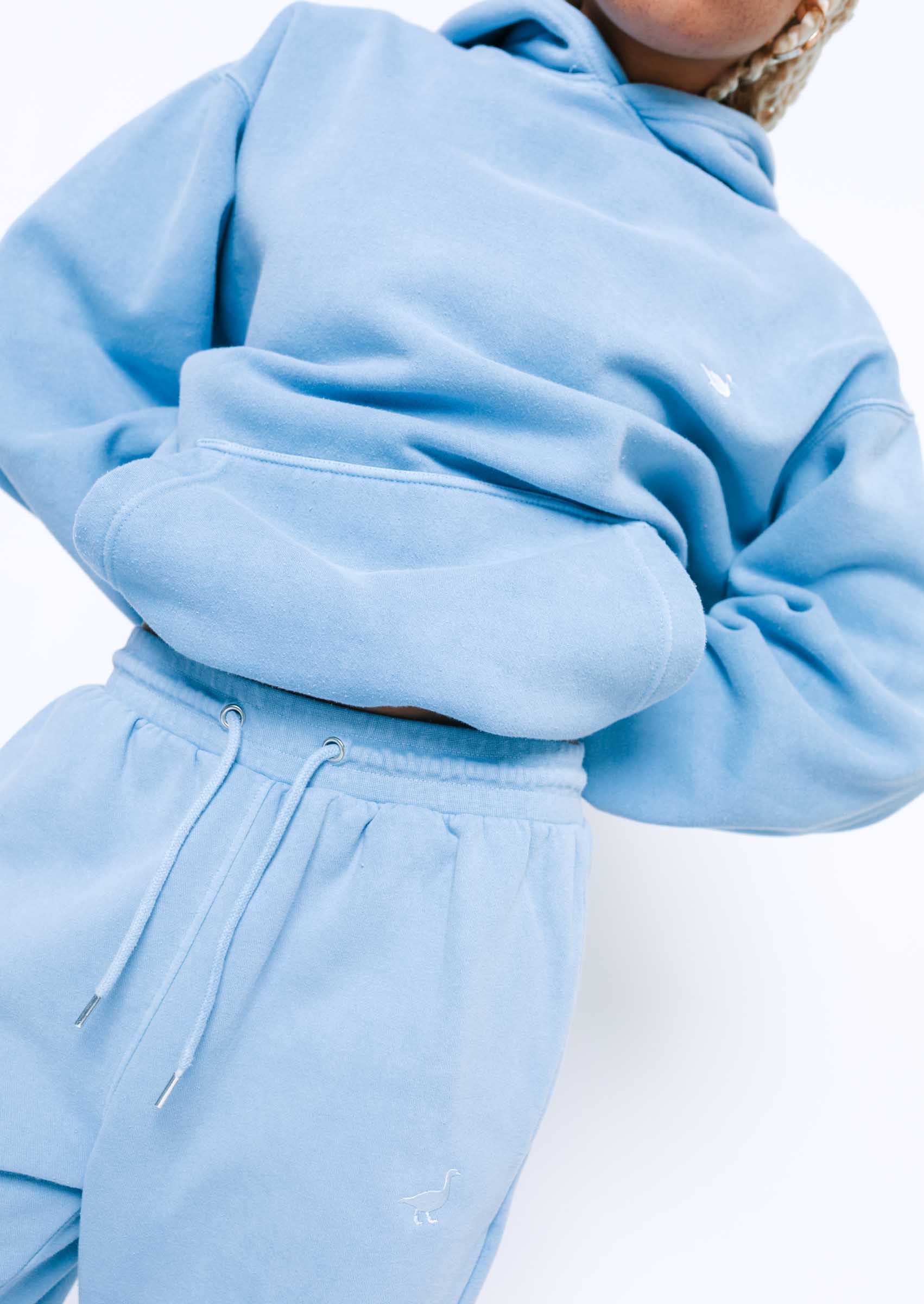 Goose Hoodie - Washed Blue - Image 2
