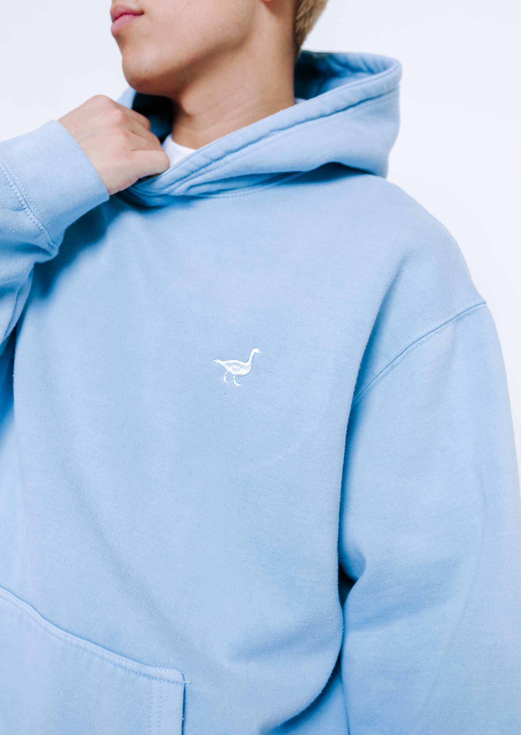 Goose Hoodie - Washed Blue - Image 3
