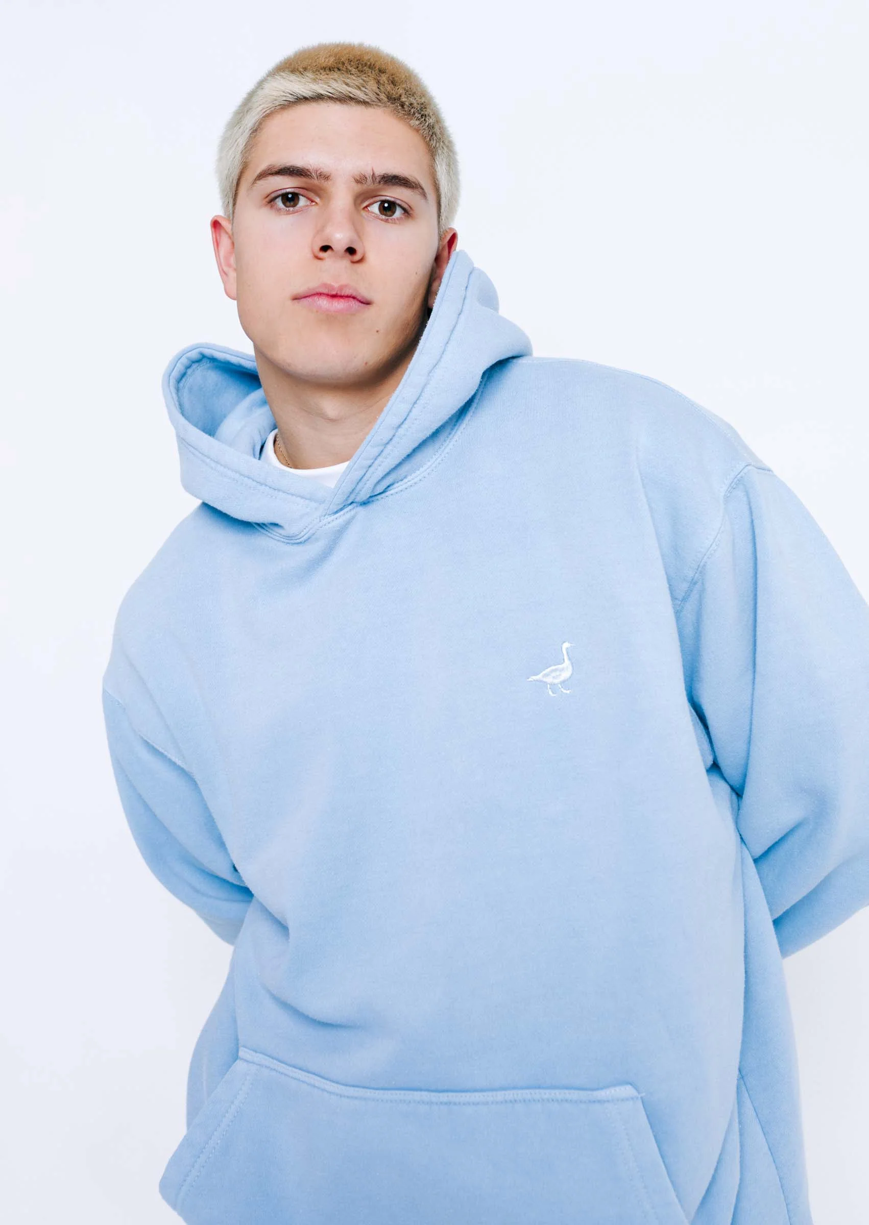 Goose Hoodie - Washed Blue - Image 9