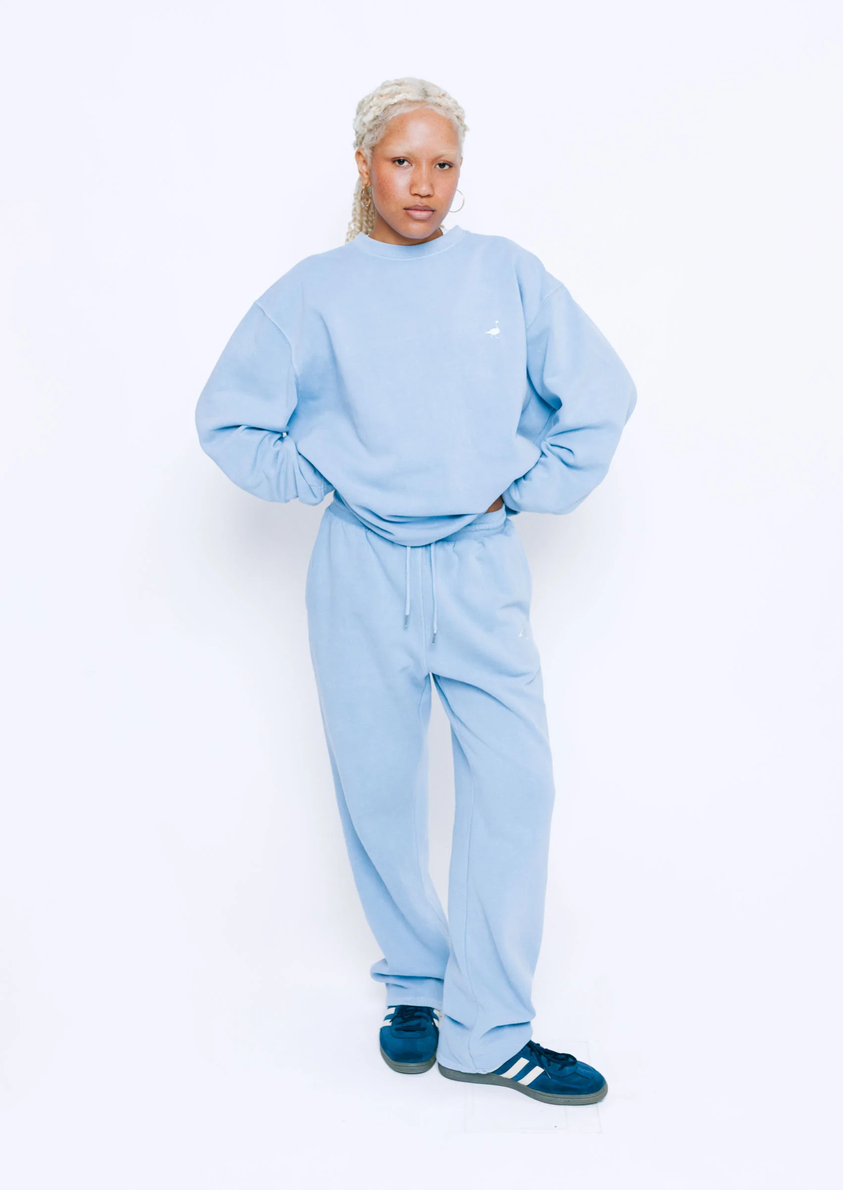 Goose Sweatshirt - Washed Blue - Image 12