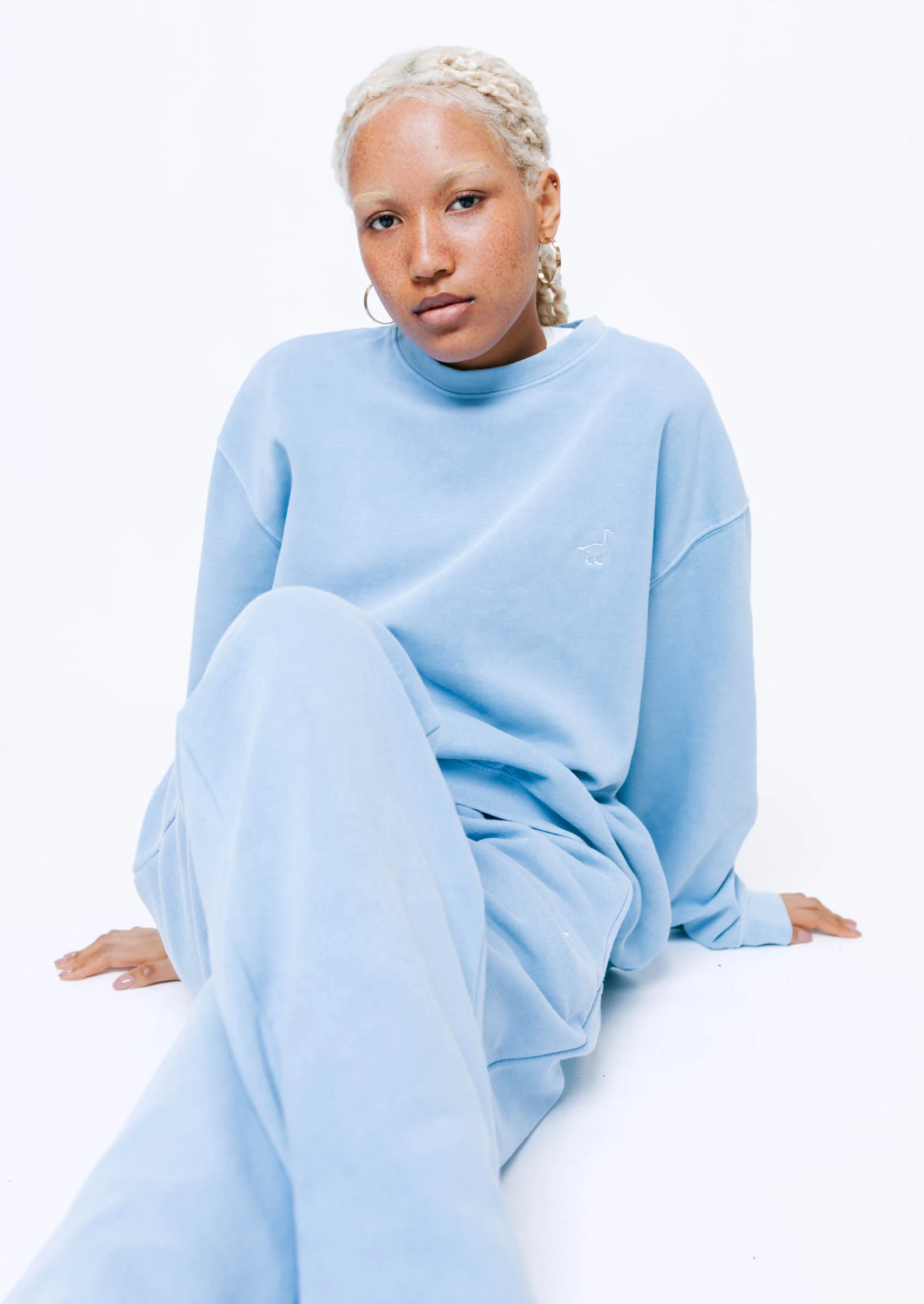 Goose Sweatshirt - Washed Blue - Image 13