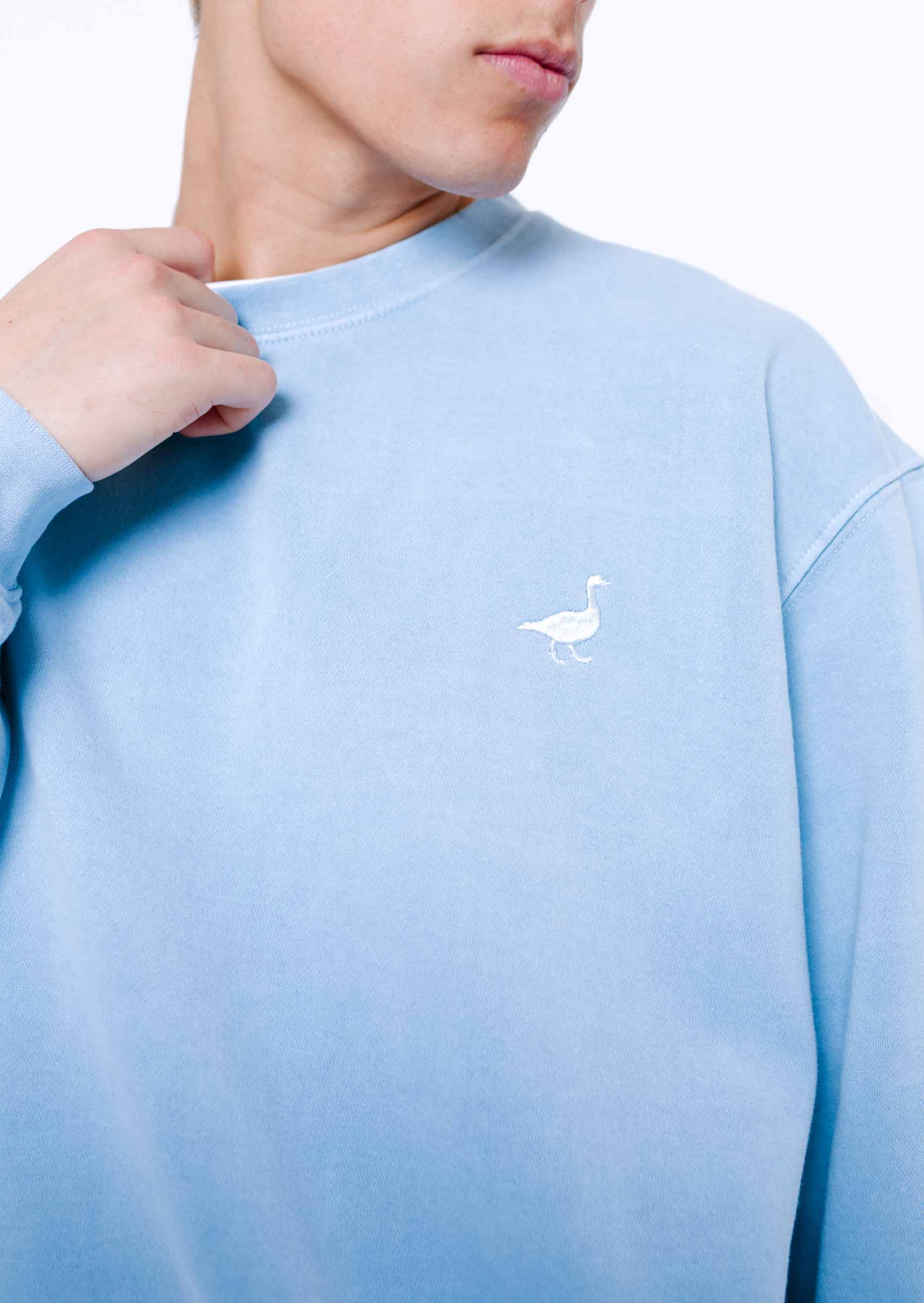 Goose Sweatshirt - Washed Blue - Image 3