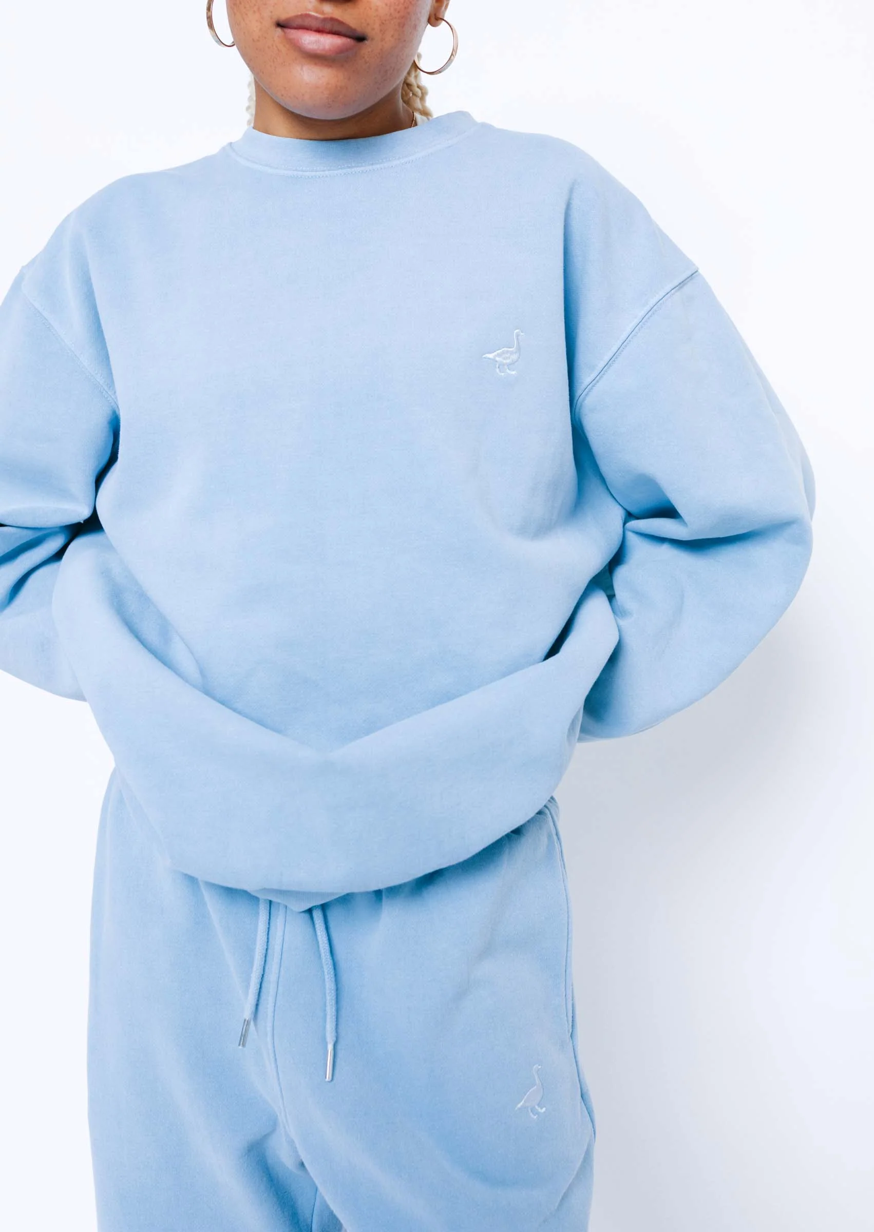 Goose Sweatshirt - Washed Blue - Image 4