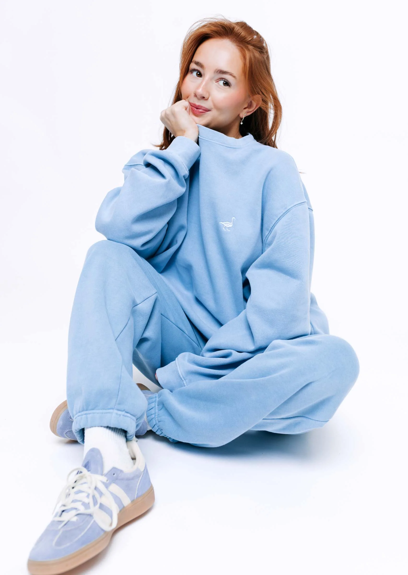 Goose Sweatshirt - Washed Blue - Image 6