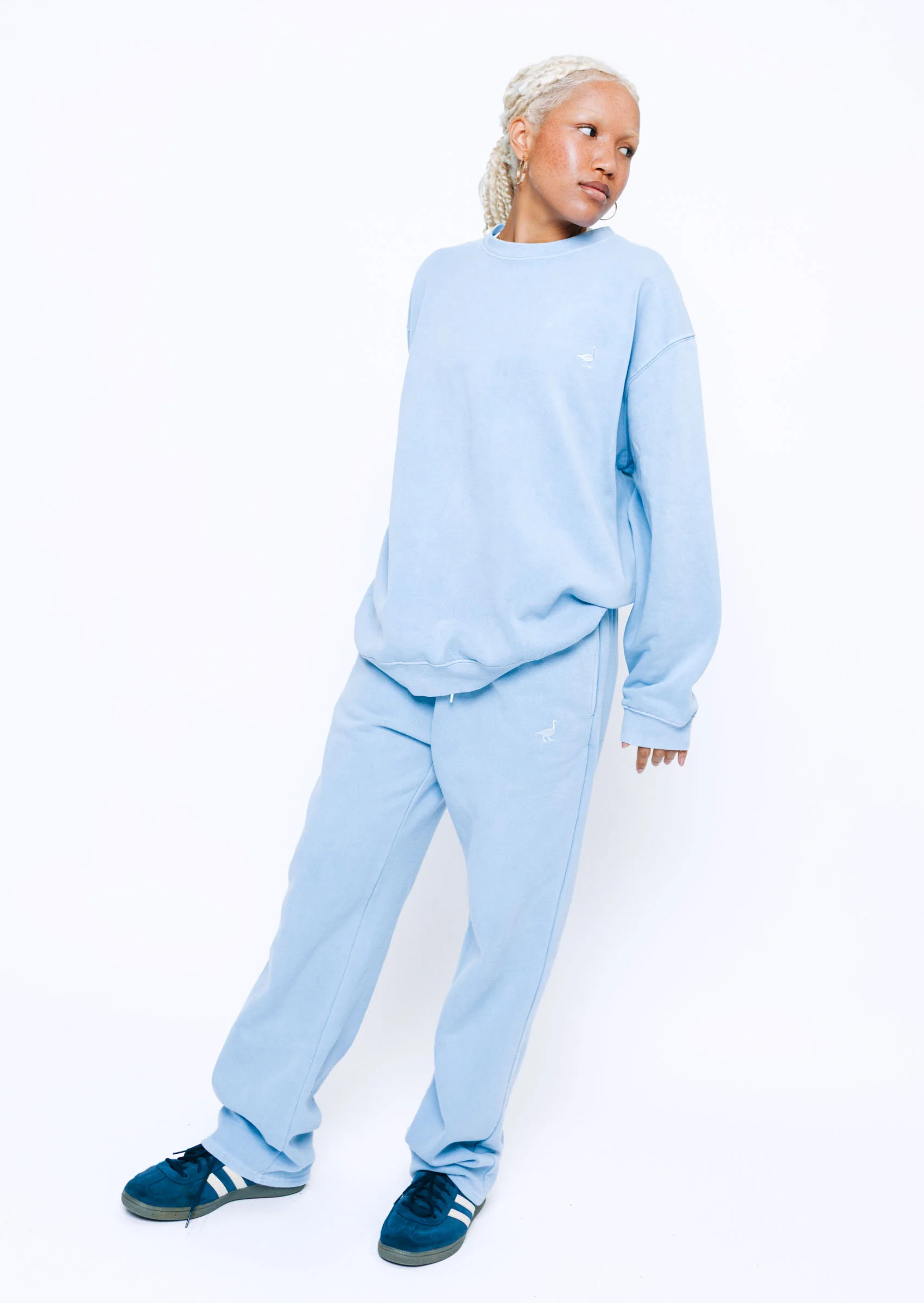 Goose Sweatshirt - Washed Blue - Image 7