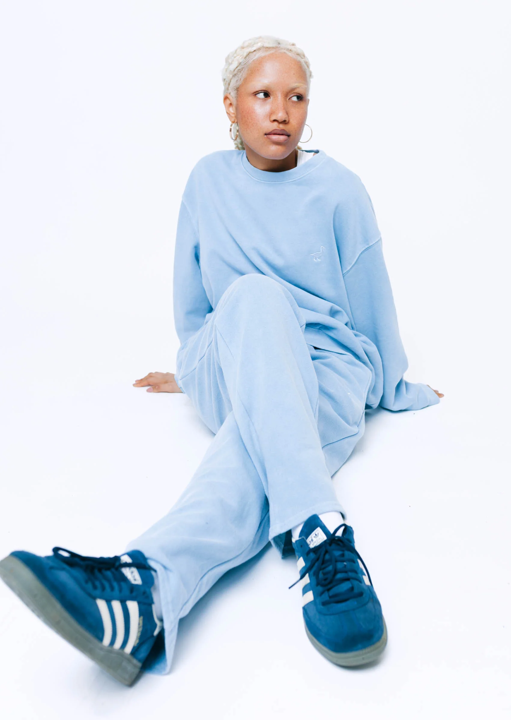 Goose Sweatshirt - Washed Blue - Image 9