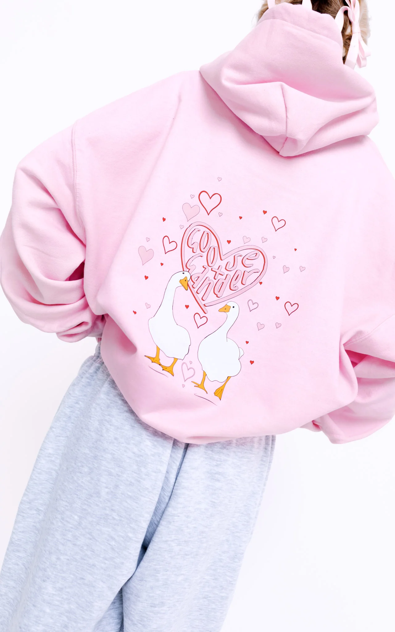 Heart Club Goose Hood - Baby Pink - Image 6
