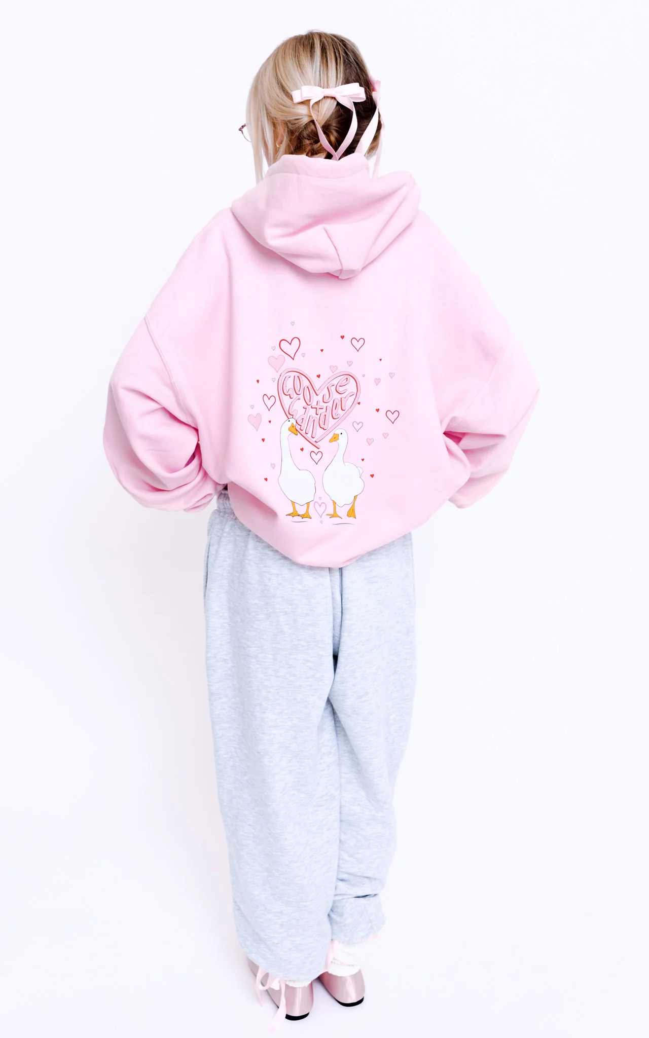 Heart Club Goose Hood - Baby Pink - Image 7