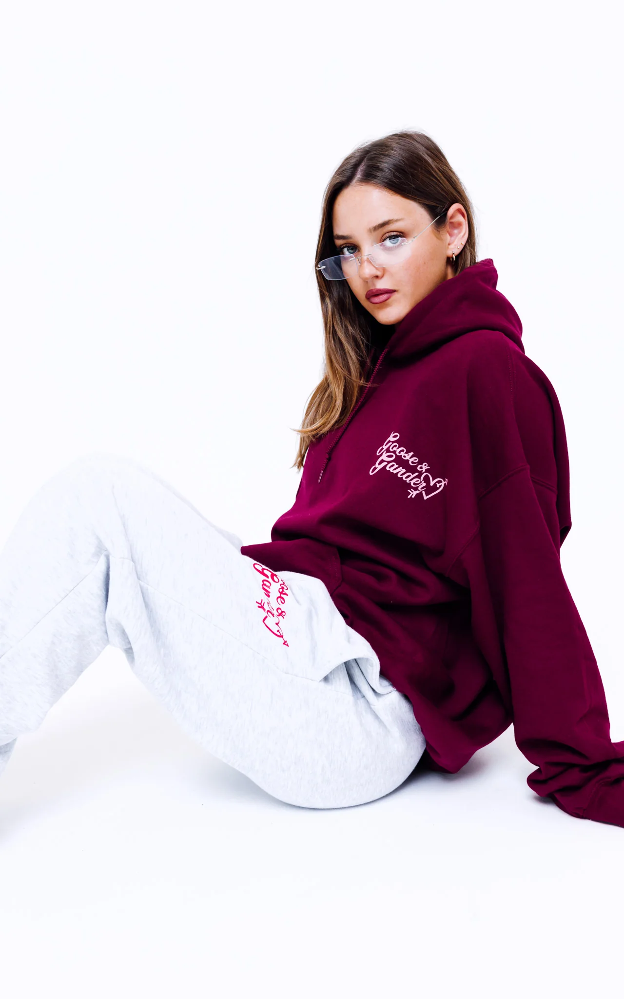 Heart Club Hood - Burgundy - Image 4