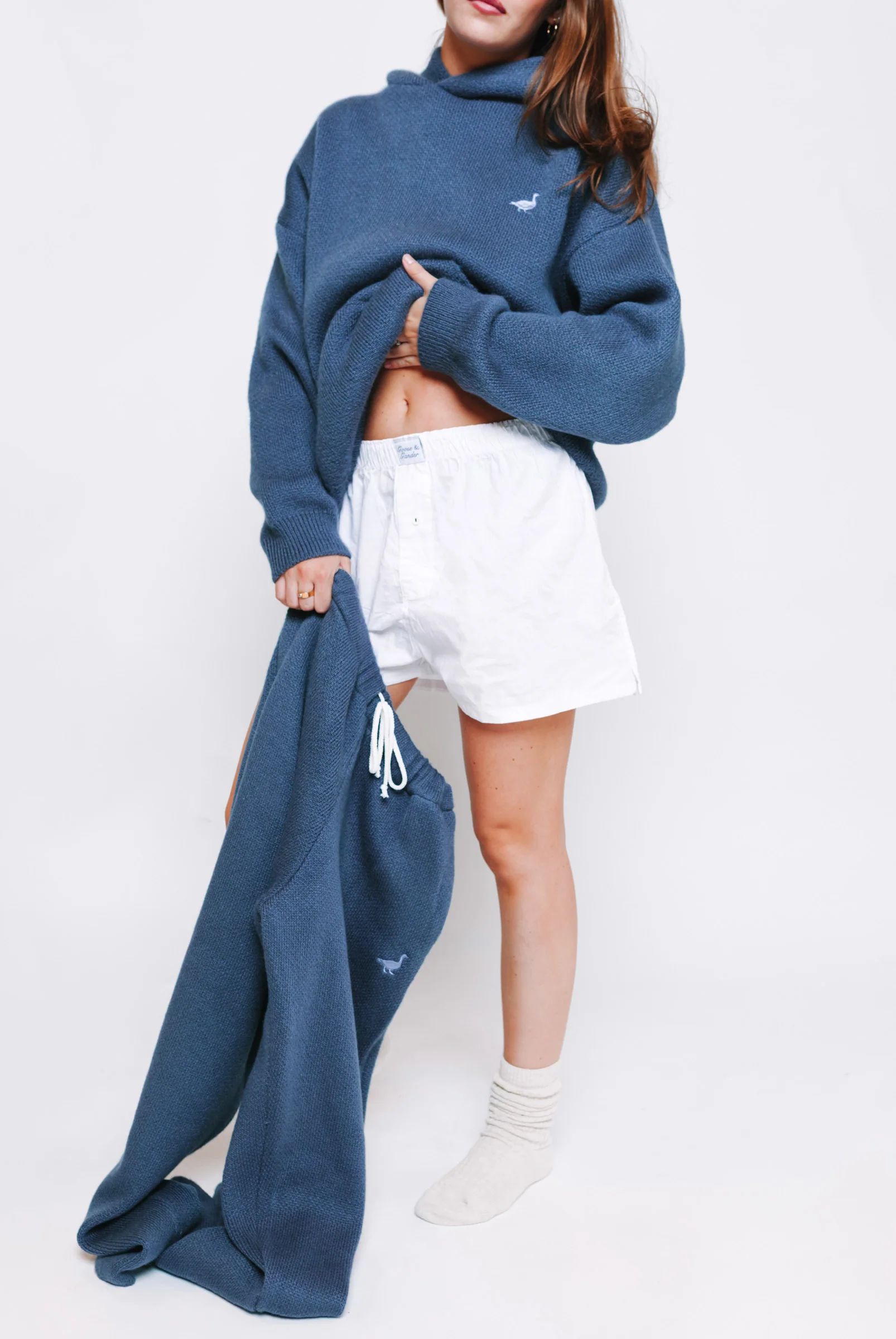 Knitted Bottoms - Denim Blue - Image 5