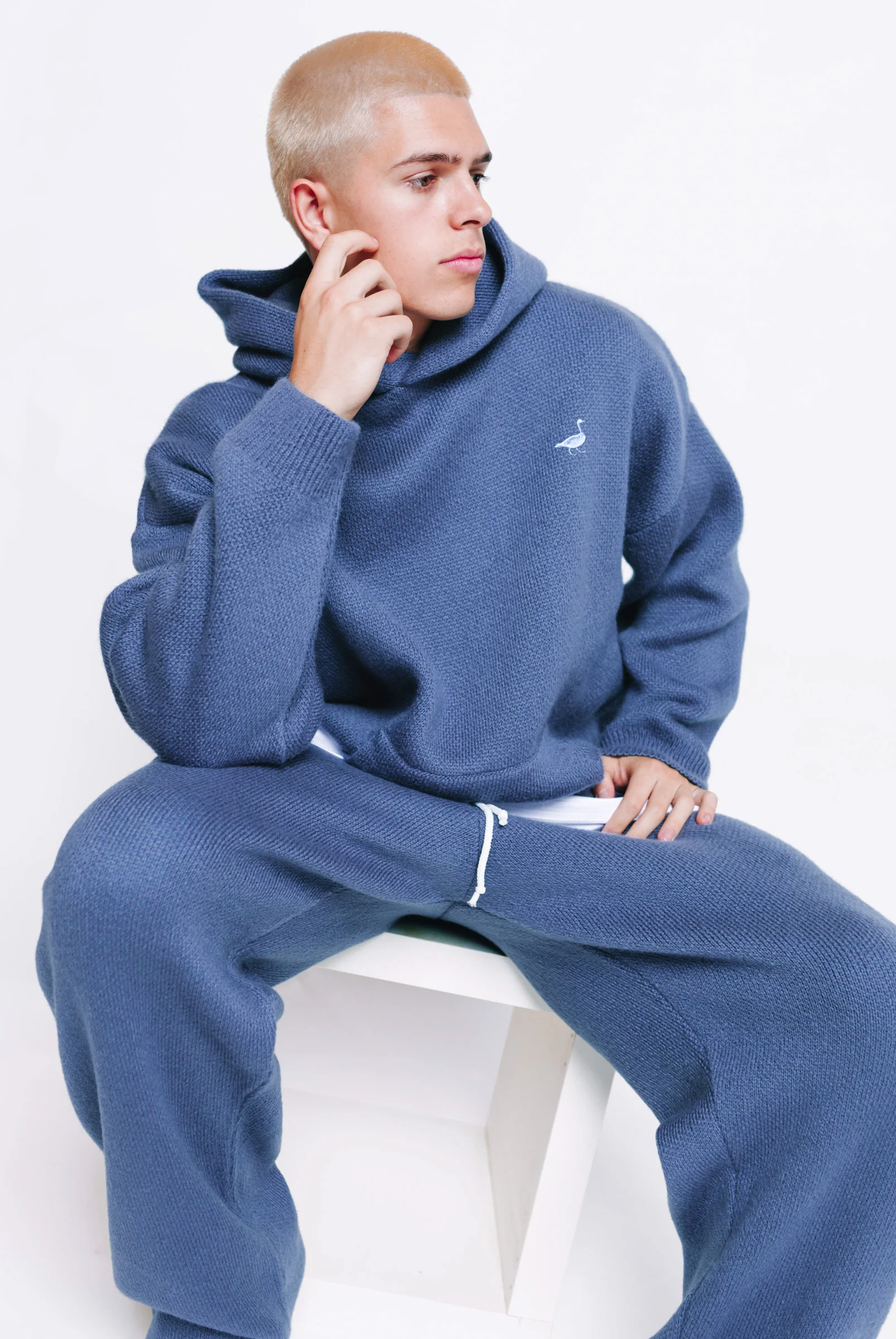 Knitted Bottoms - Denim Blue - Image 9