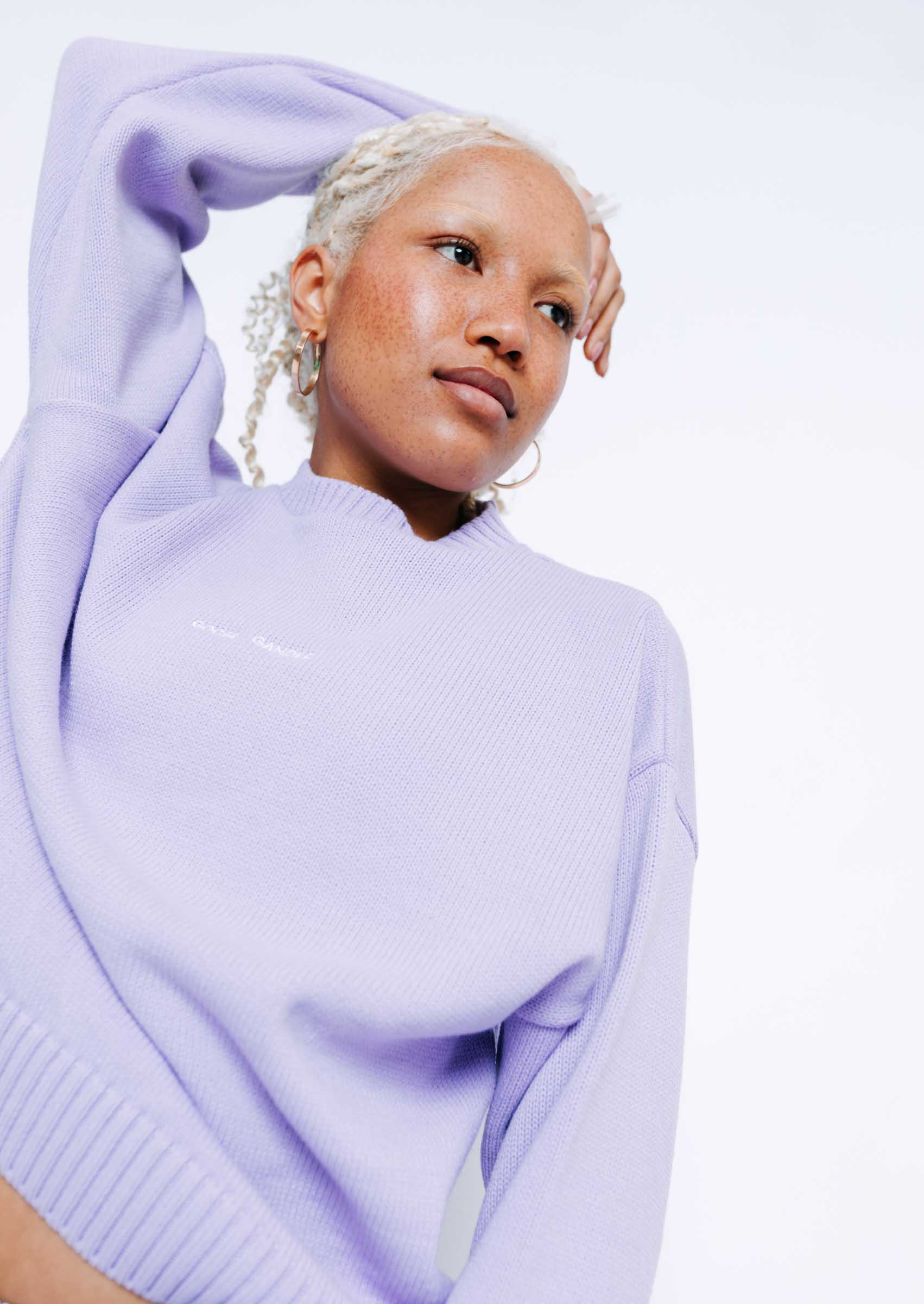 Knitted Sweatshirt - Orchid - Image 10