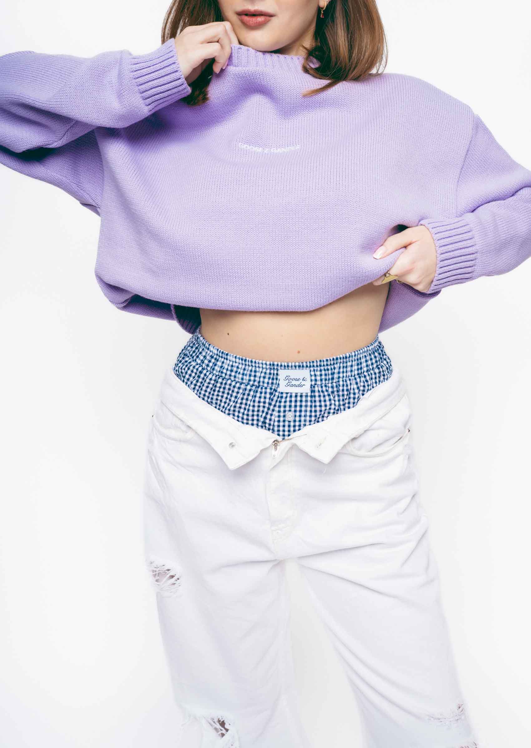 Knitted Sweatshirt - Orchid - Image 16