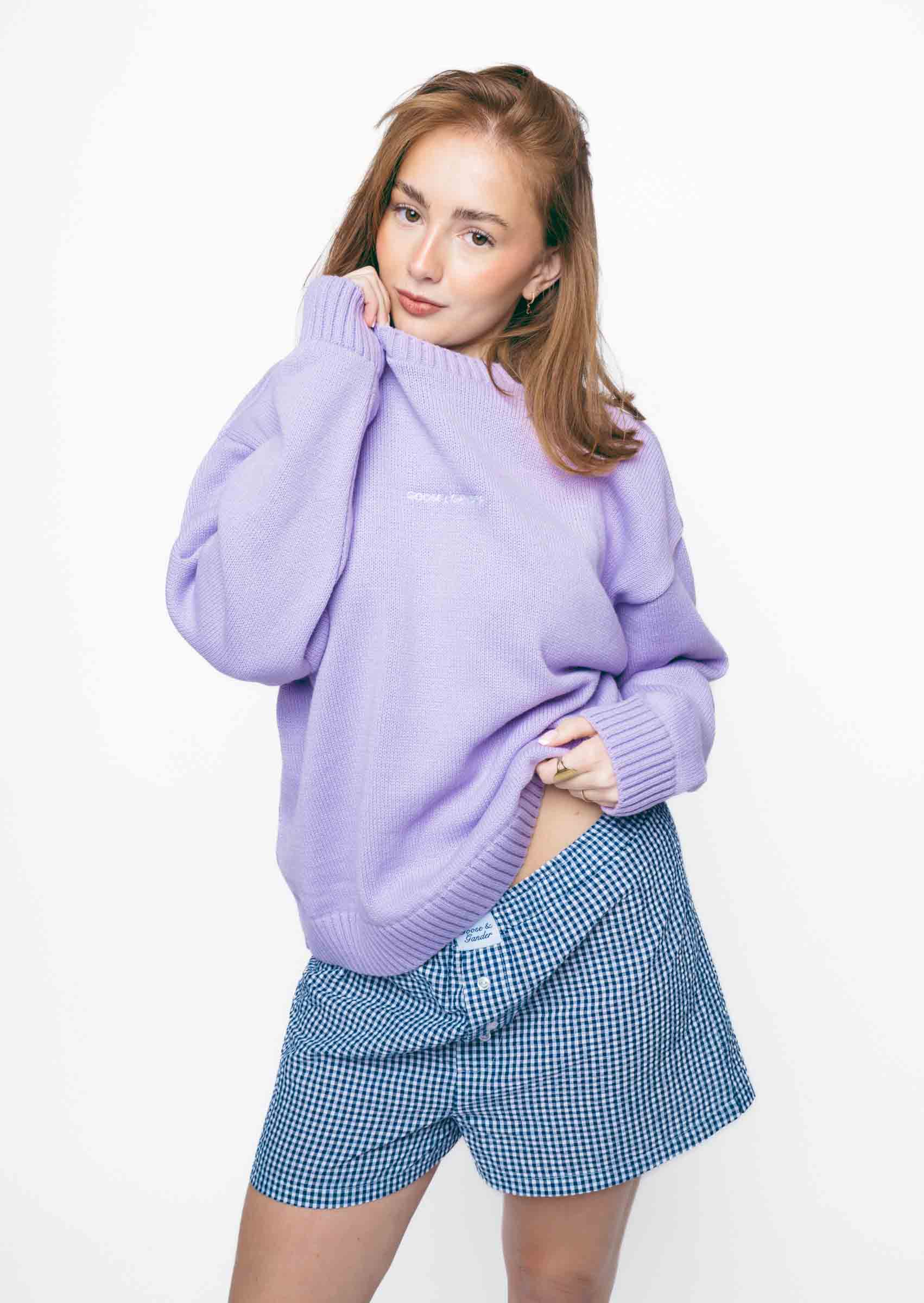 Knitted Sweatshirt - Orchid - Image 20