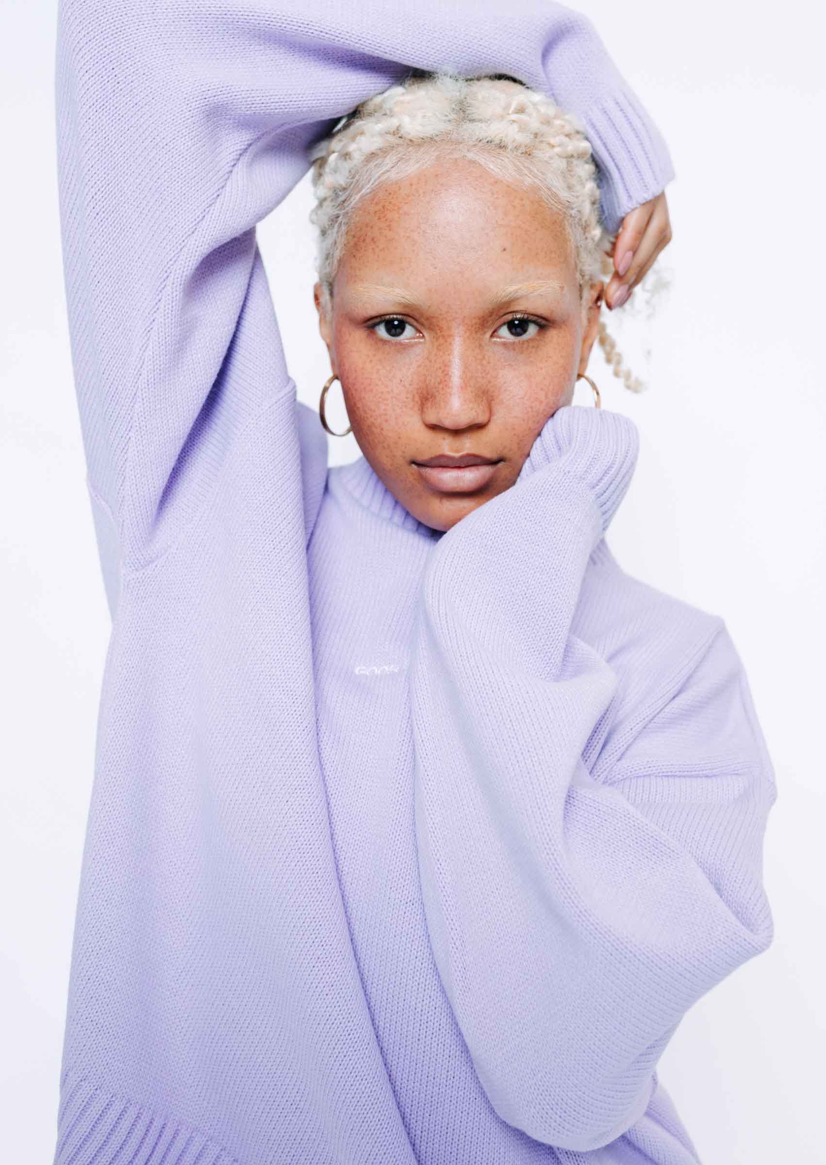 Knitted Sweatshirt - Orchid - Image 5
