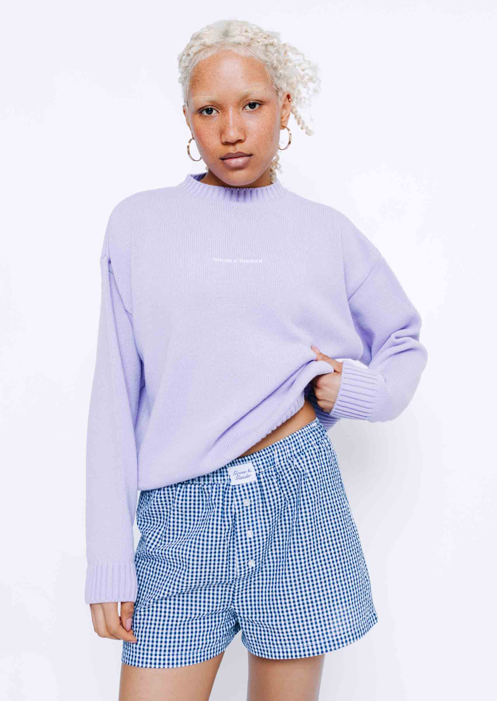 Knitted Sweatshirt - Orchid - Image 6